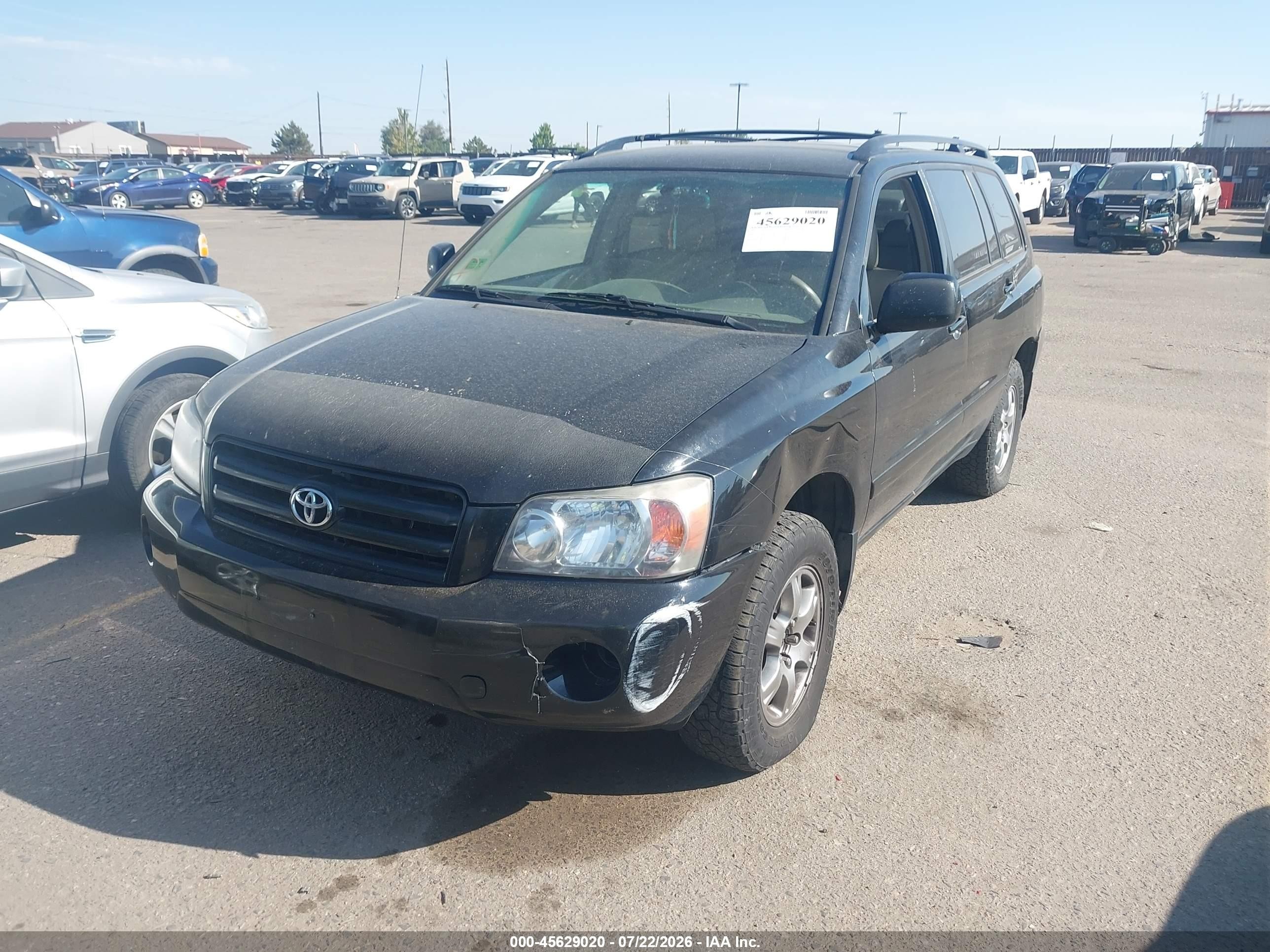 2005 Toyota Highlander V6 Черный vin: JTEEP21AX50099997