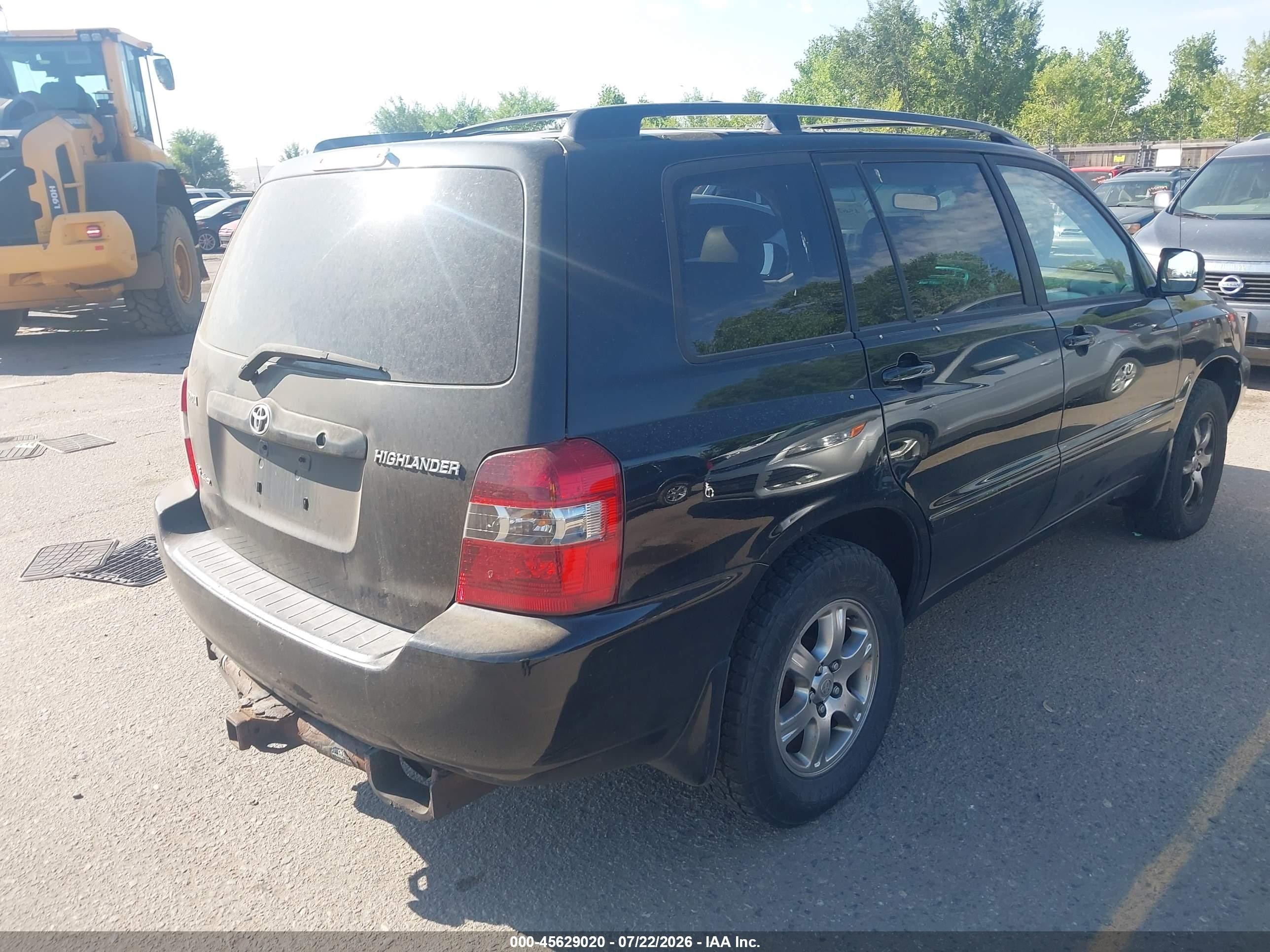 2005 Toyota Highlander V6 Черный vin: JTEEP21AX50099997