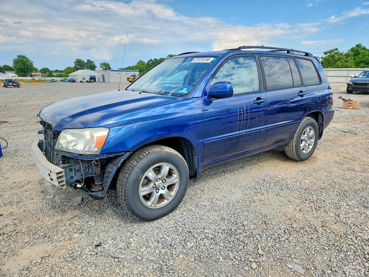 2005 Toyota Highlander Limited Синий vin: JTEEP21AX50117950