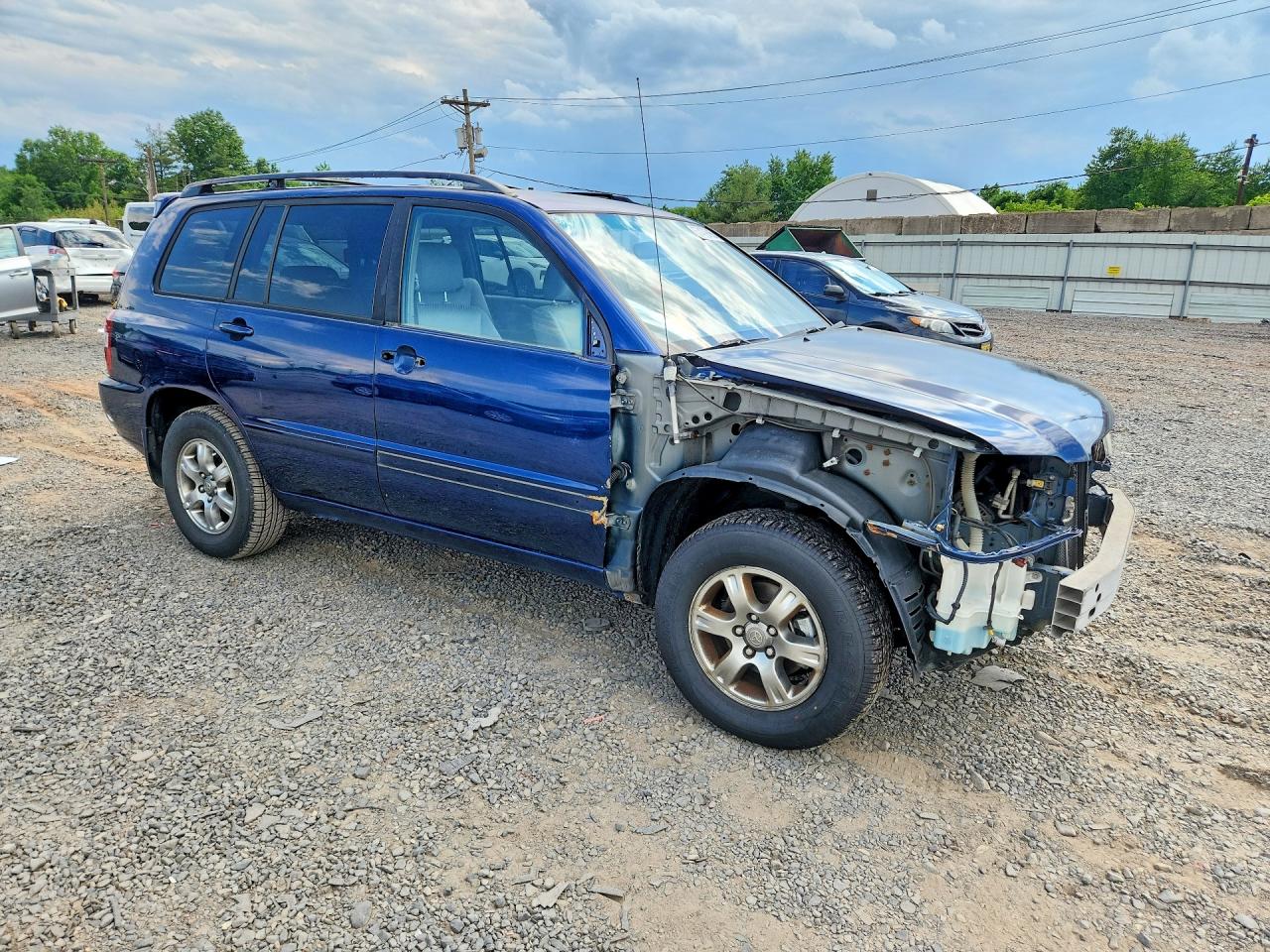 2005 Toyota Highlander Limited Синий vin: JTEEP21AX50117950