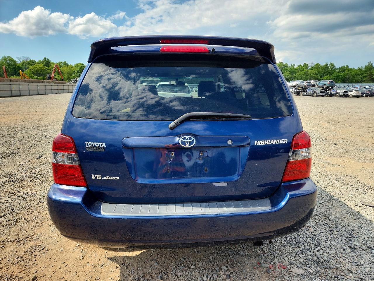 2005 Toyota Highlander Limited Синий vin: JTEEP21AX50117950