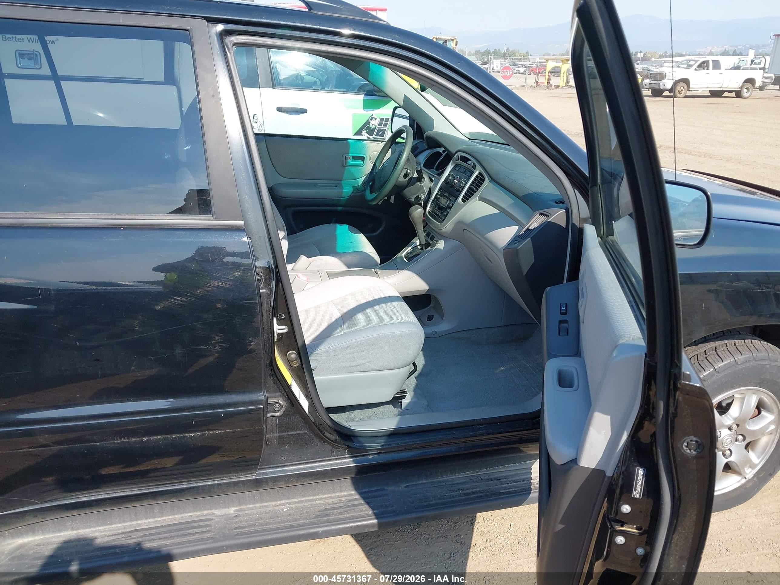 2005 Toyota Highlander V6 Black vin: JTEEP21AX50121268