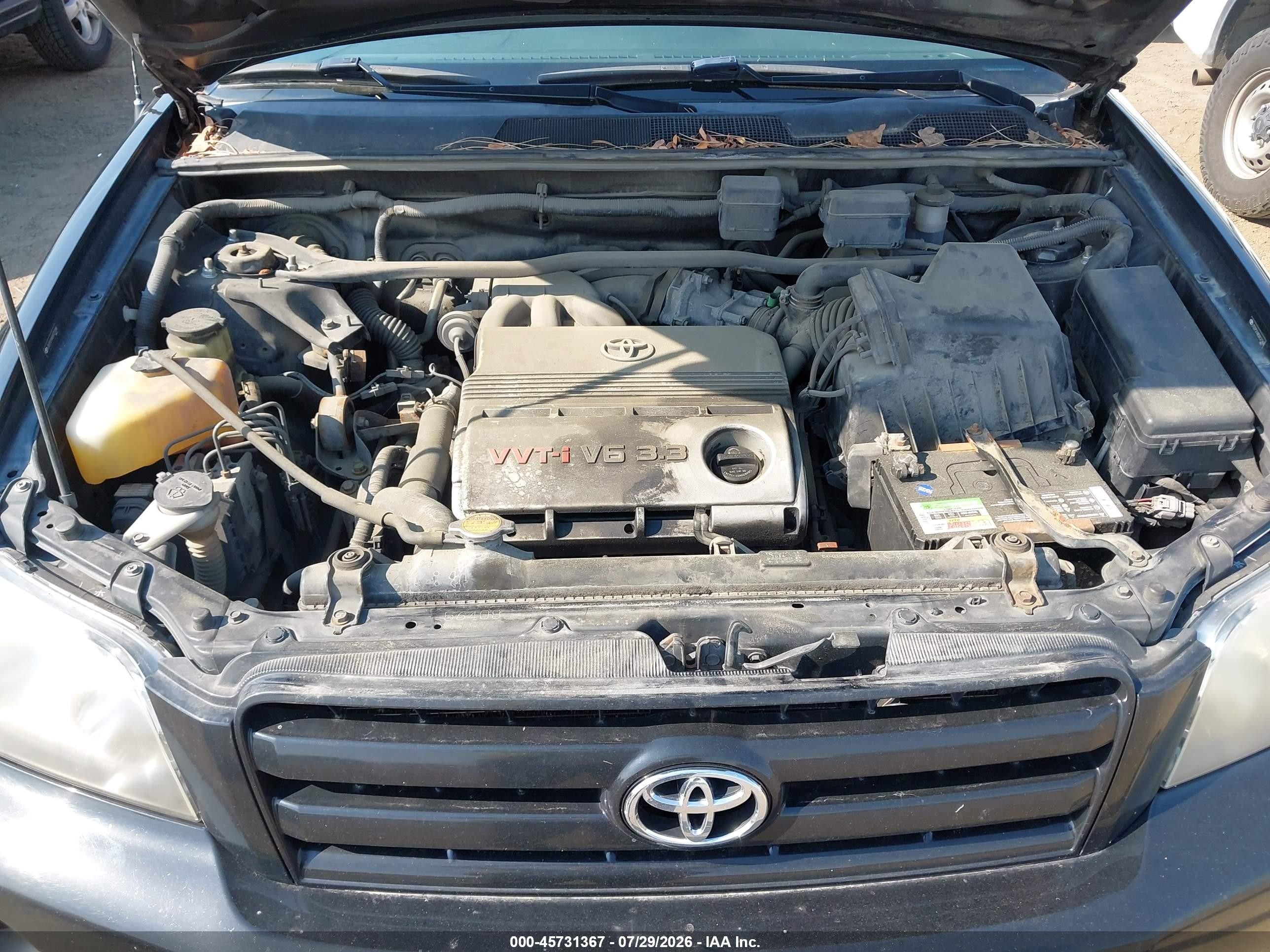 2005 Toyota Highlander V6 Black vin: JTEEP21AX50121268