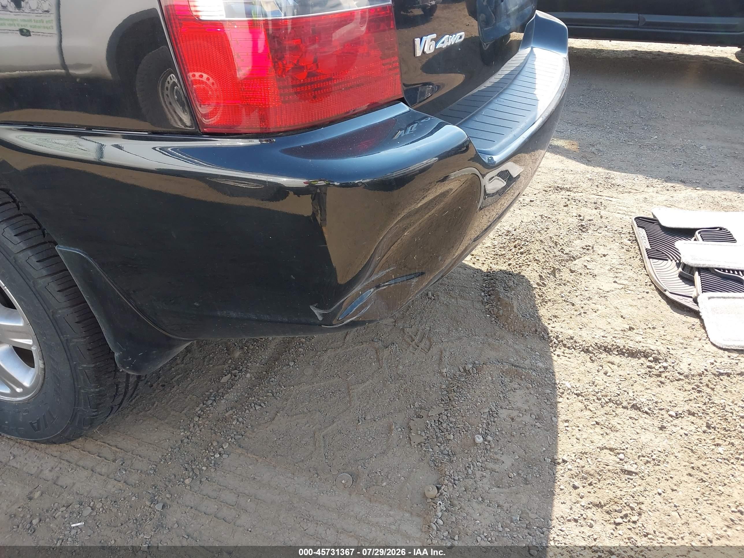 2005 Toyota Highlander V6 Black vin: JTEEP21AX50121268