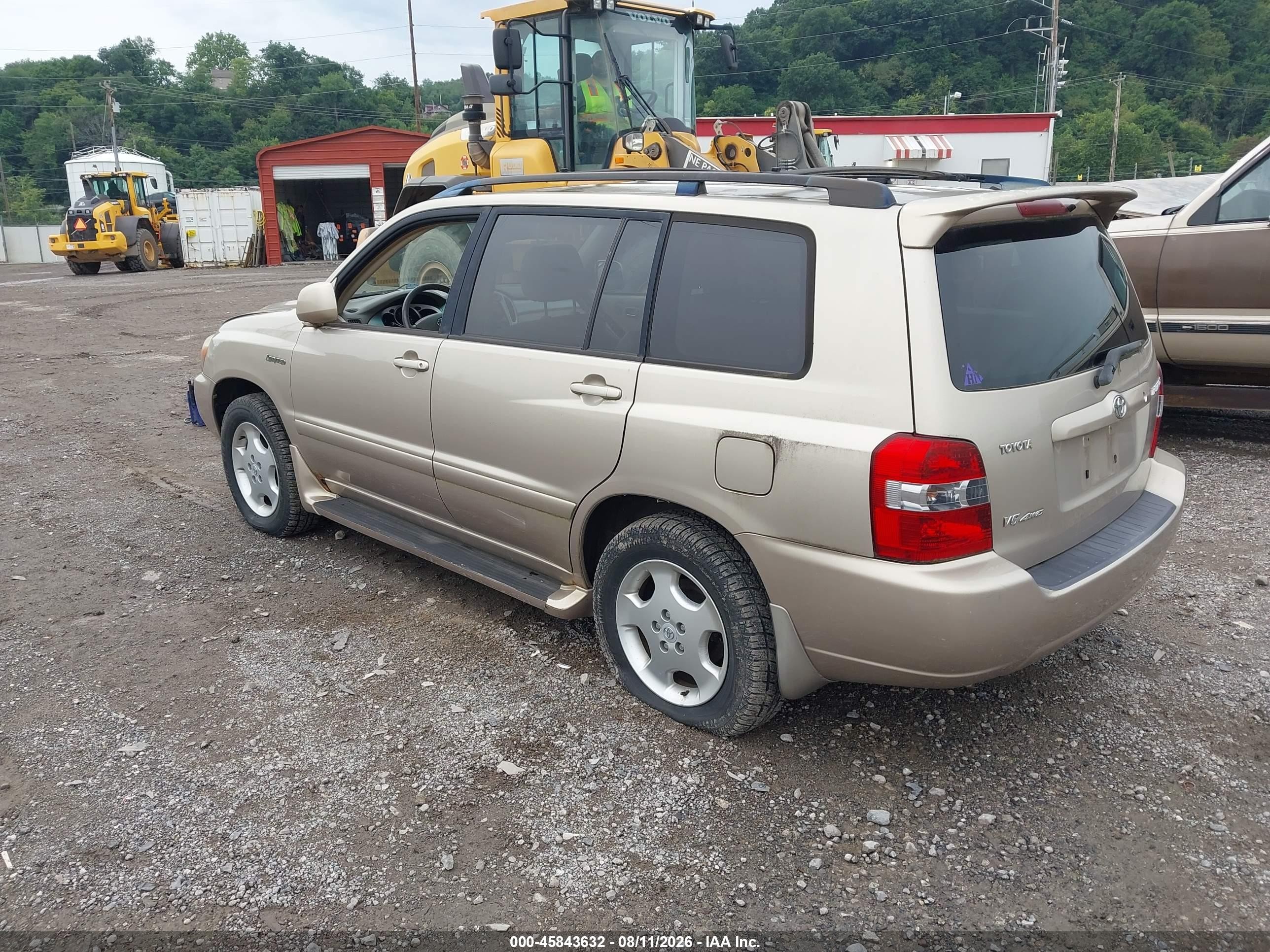 2005 Toyota Highlander Limited V6 Золотой vin: JTEEP21AX50123845