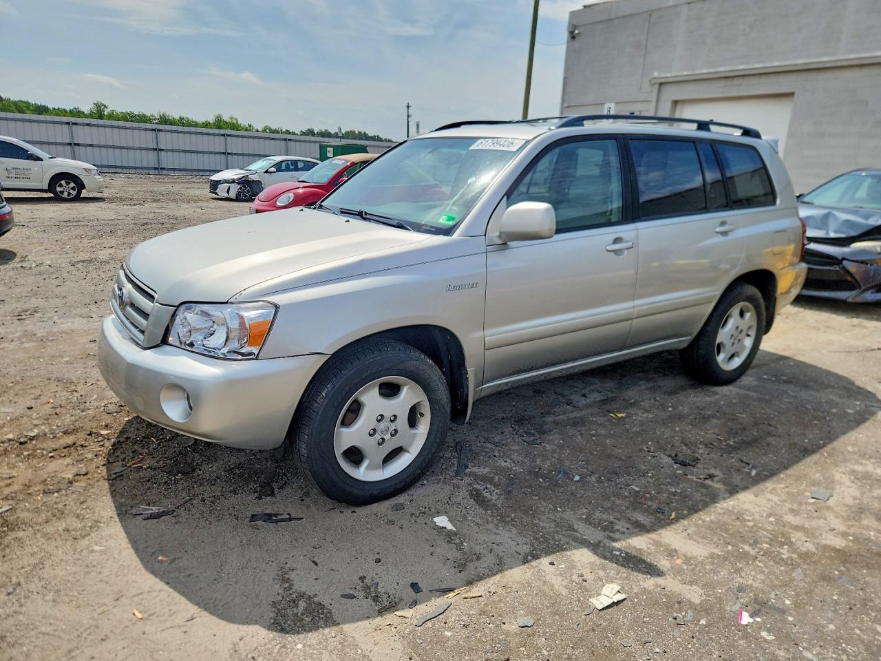 2005 Toyota Highlander Limited Silver vin: JTEEP21AX50129001