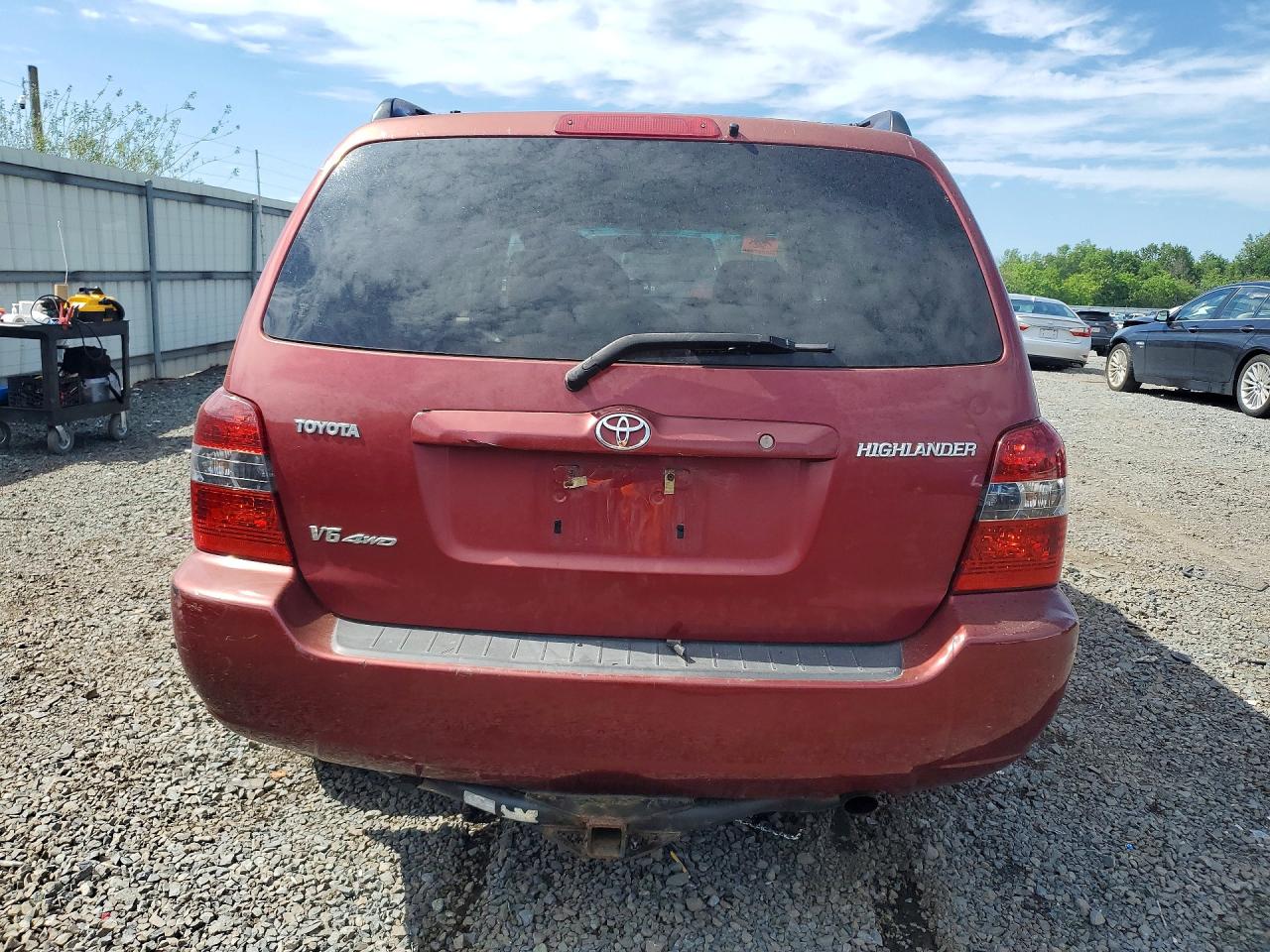 2006 Toyota Highlander Limited Maroon vin: JTEEP21AX60137763