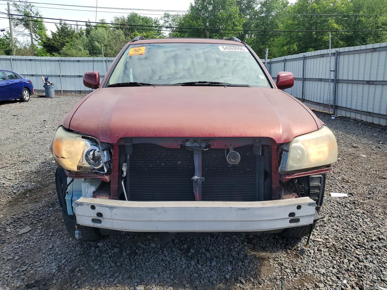 2006 Toyota Highlander Limited Maroon vin: JTEEP21AX60137763