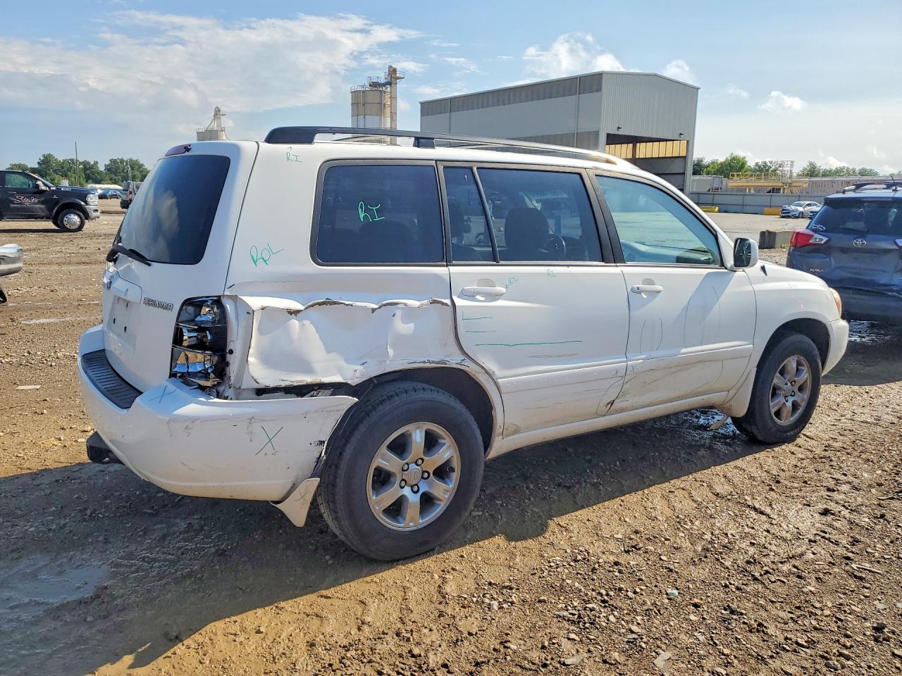 2006 Toyota Highlander Limited White vin: JTEEP21AX60143871
