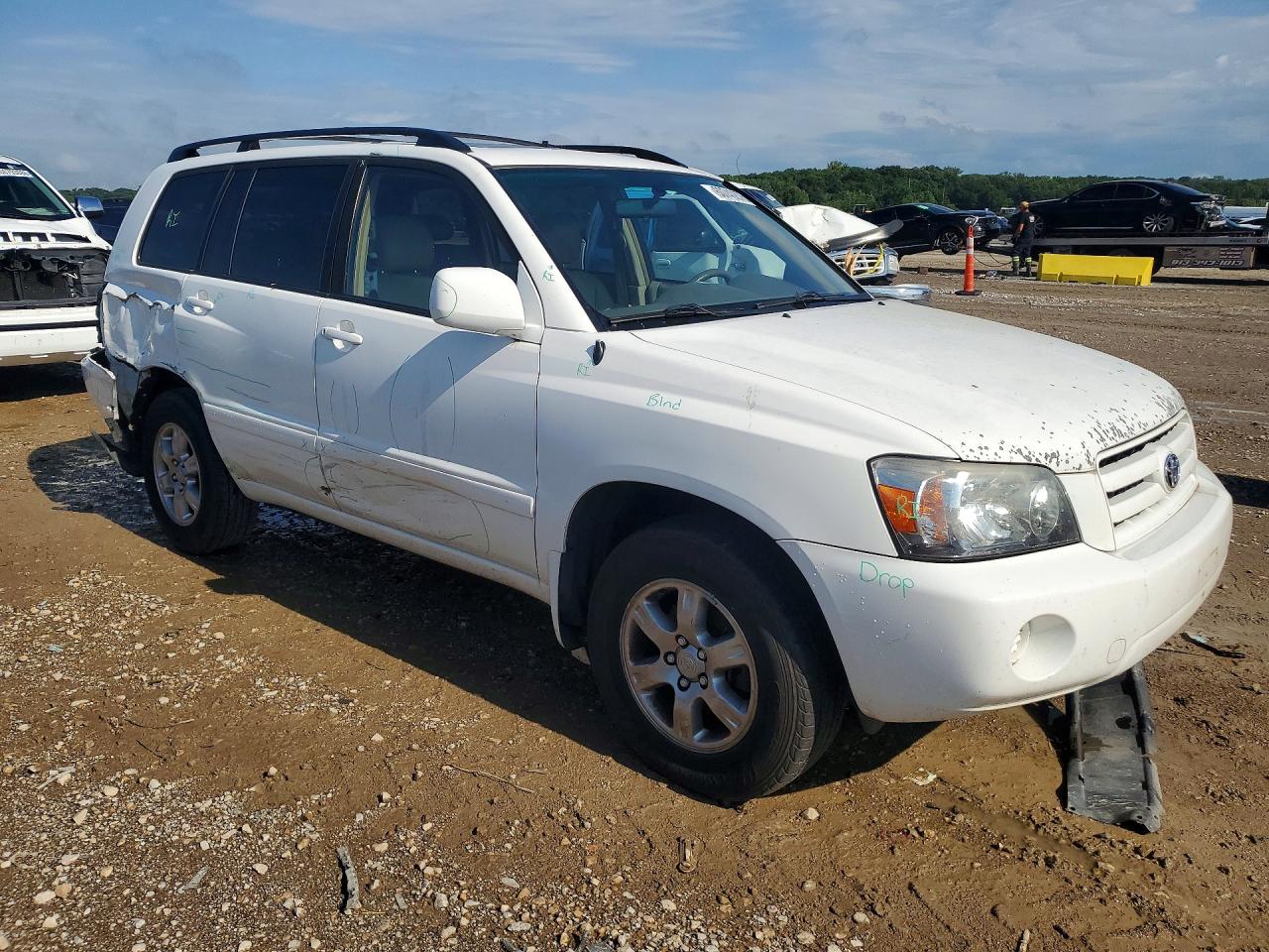 2006 Toyota Highlander Limited White vin: JTEEP21AX60143871