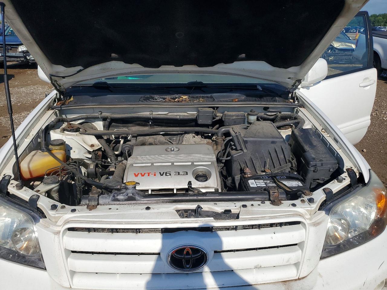 2006 Toyota Highlander Limited White vin: JTEEP21AX60143871