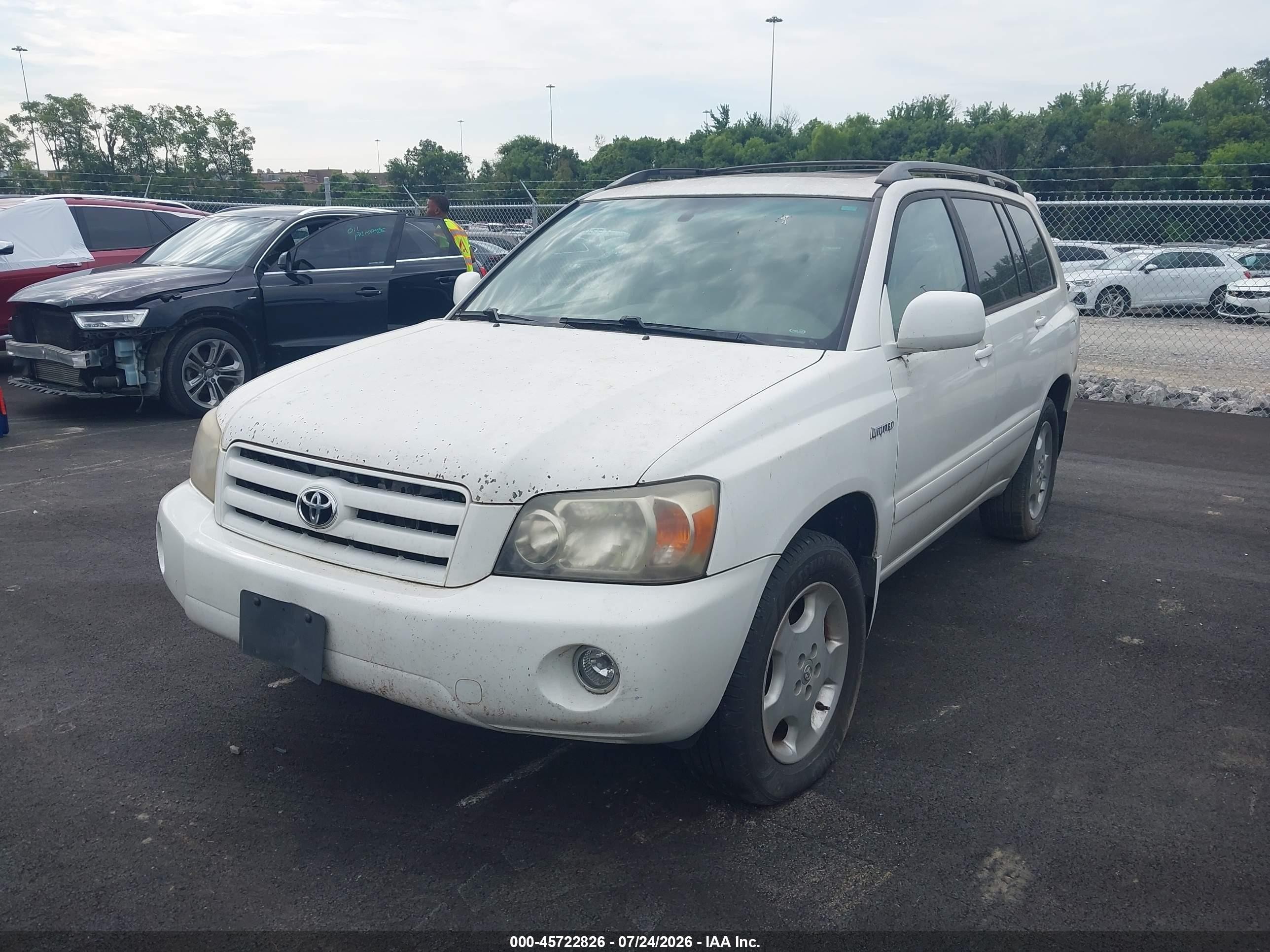 2006 Toyota Highlander Limited V6 White vin: JTEEP21AX60147063