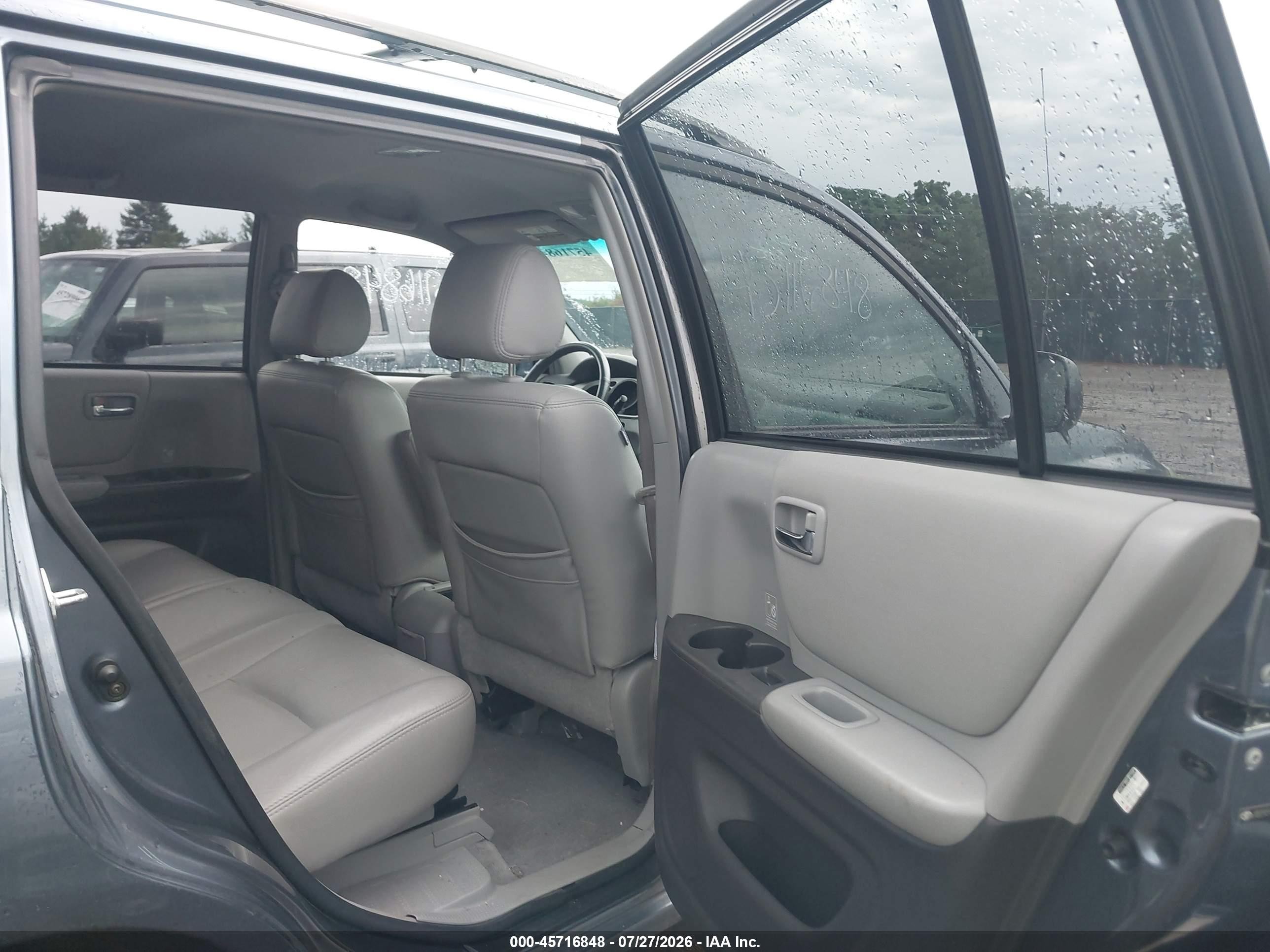 2006 Toyota Highlander Sport V6 Light Blue vin: JTEEP21AX60171833