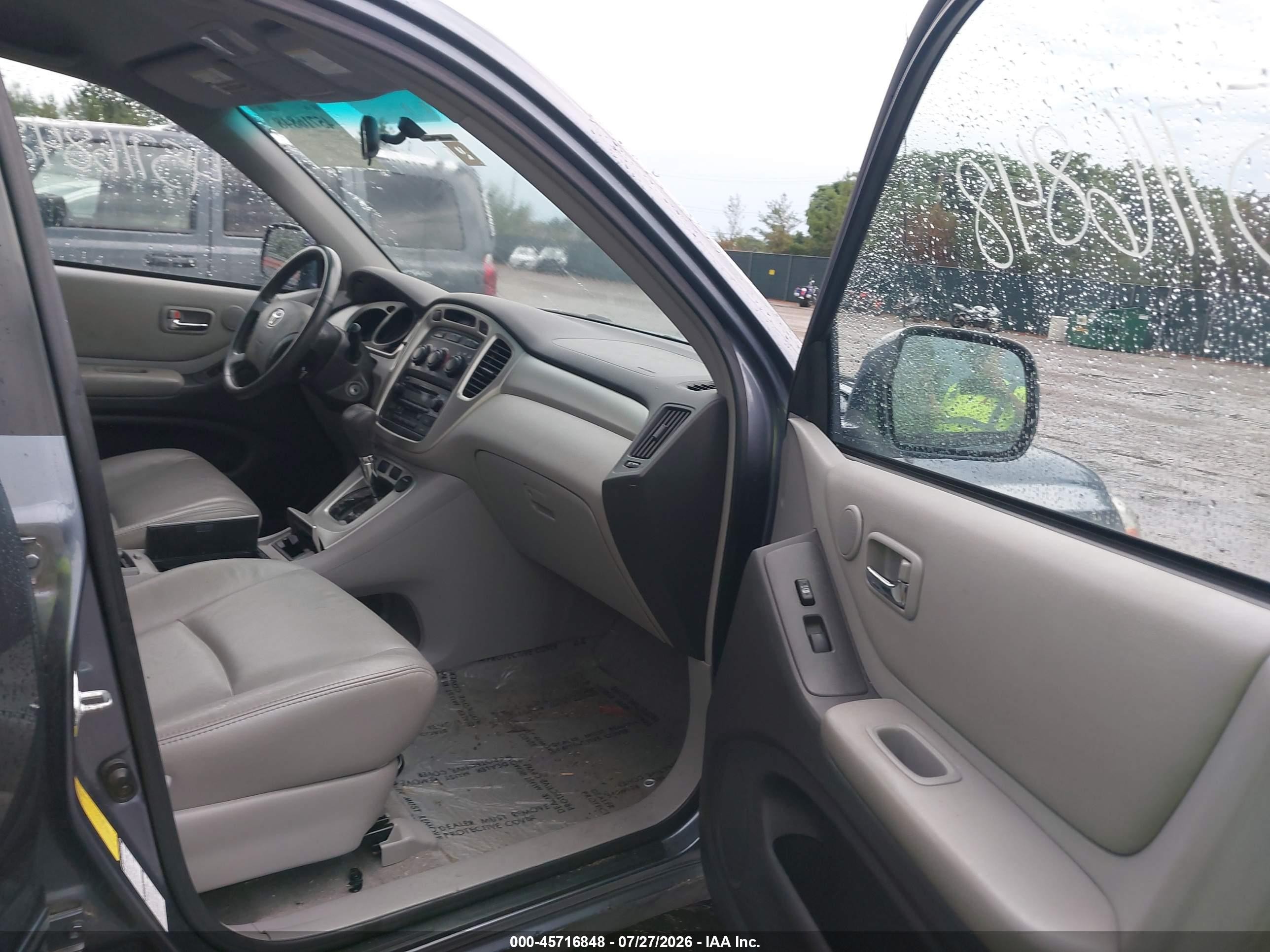 2006 Toyota Highlander Sport V6 Light Blue vin: JTEEP21AX60171833