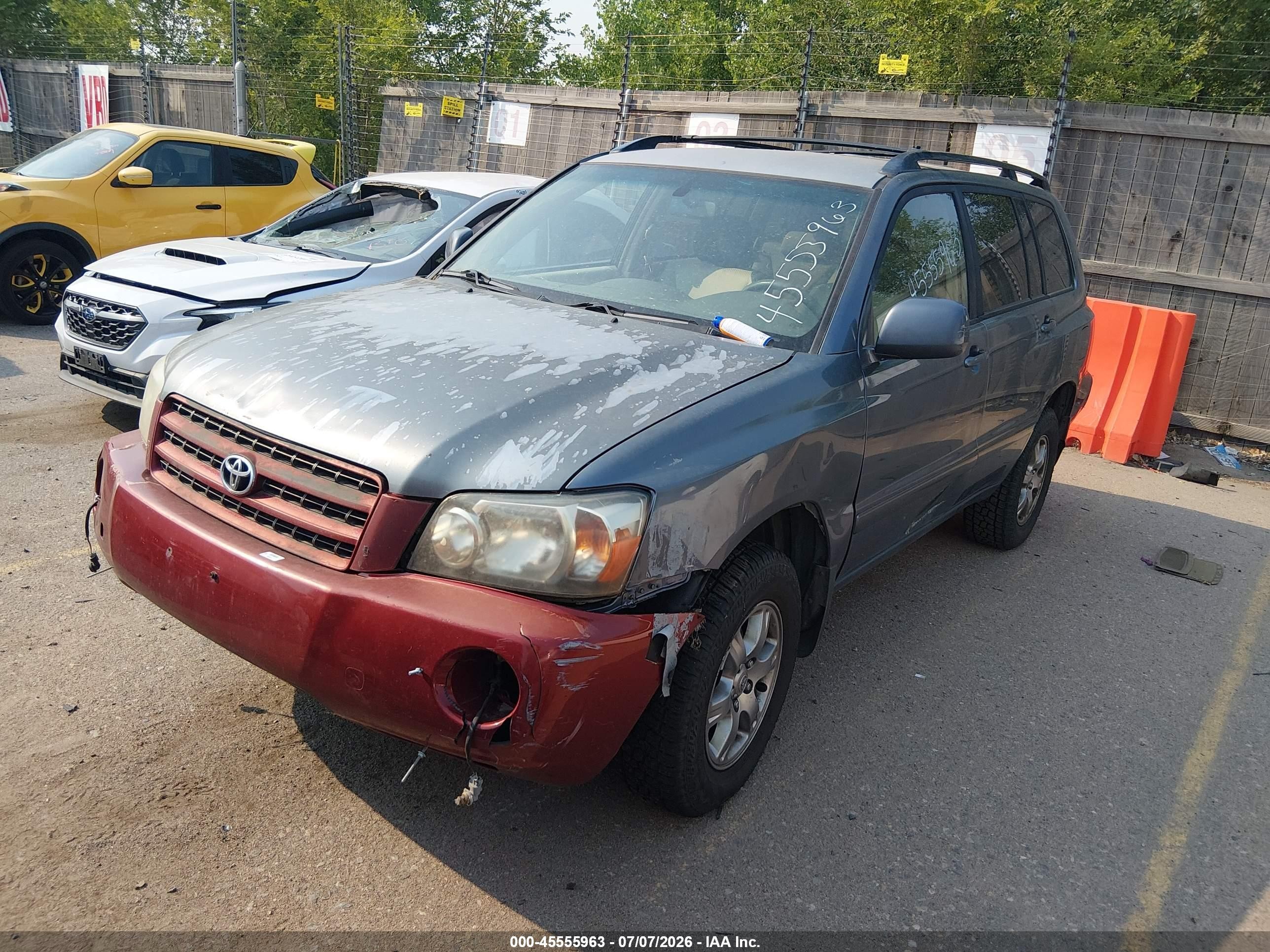 2006 Toyota Highlander V6 Gray vin: JTEEP21AX60176207