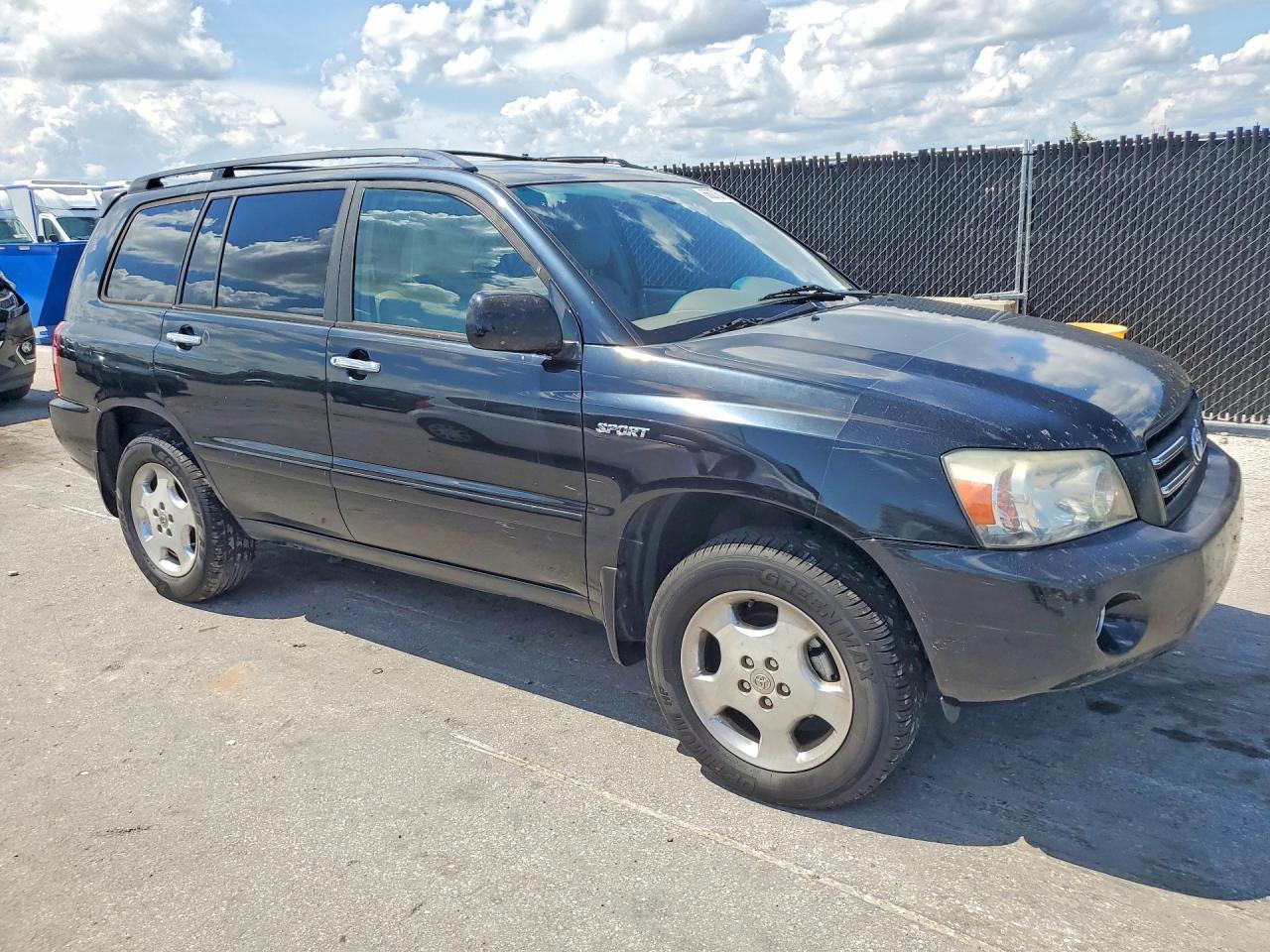 2006 Toyota Highlander Sport Black vin: JTEEP21AX60177695