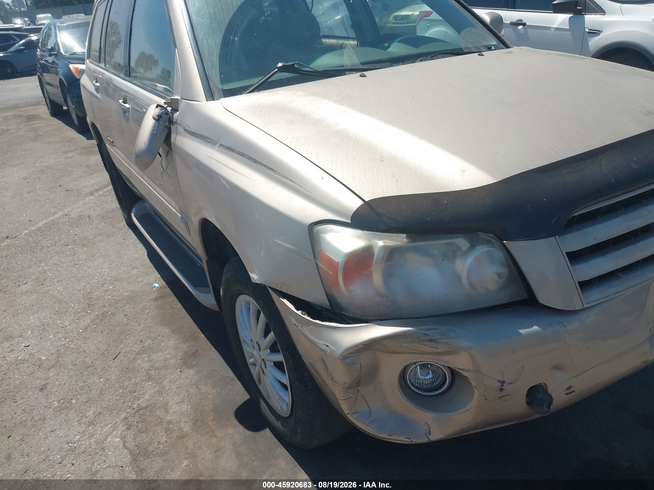 2006 Toyota Highlander Limited V6 Gold vin: JTEEP21AX60180371