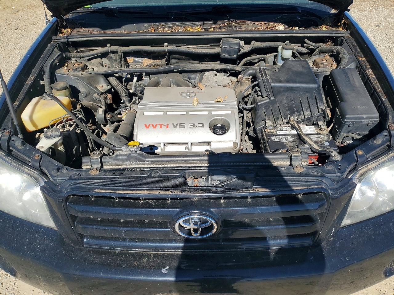 2007 Toyota Highlander Base Black vin: JTEEP21AX70202290
