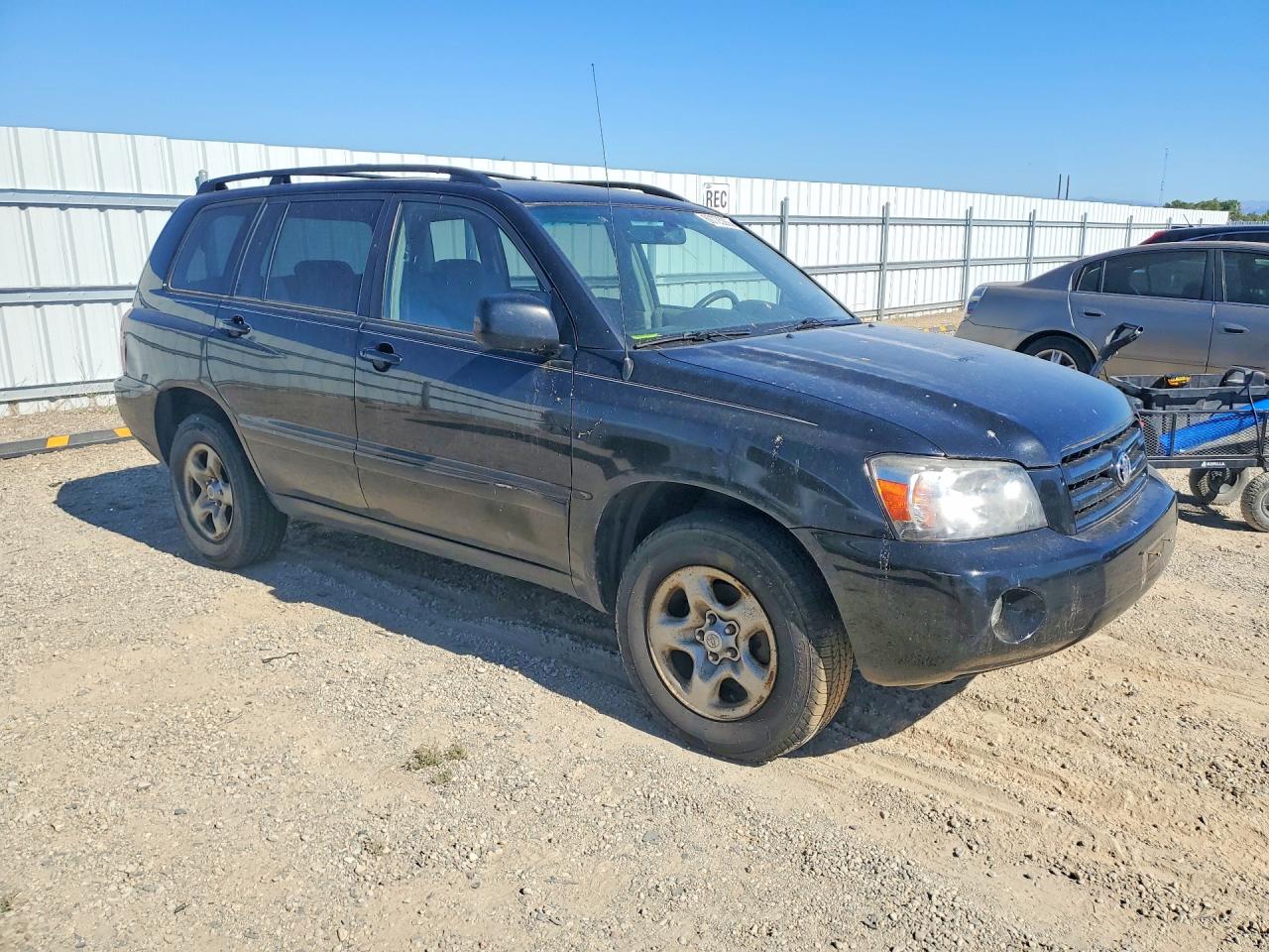 2007 Toyota Highlander Base Black vin: JTEEP21AX70202290