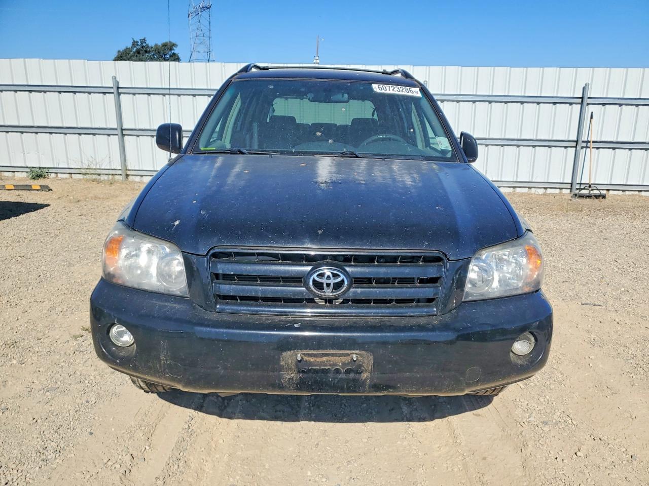 2007 Toyota Highlander Base Black vin: JTEEP21AX70202290