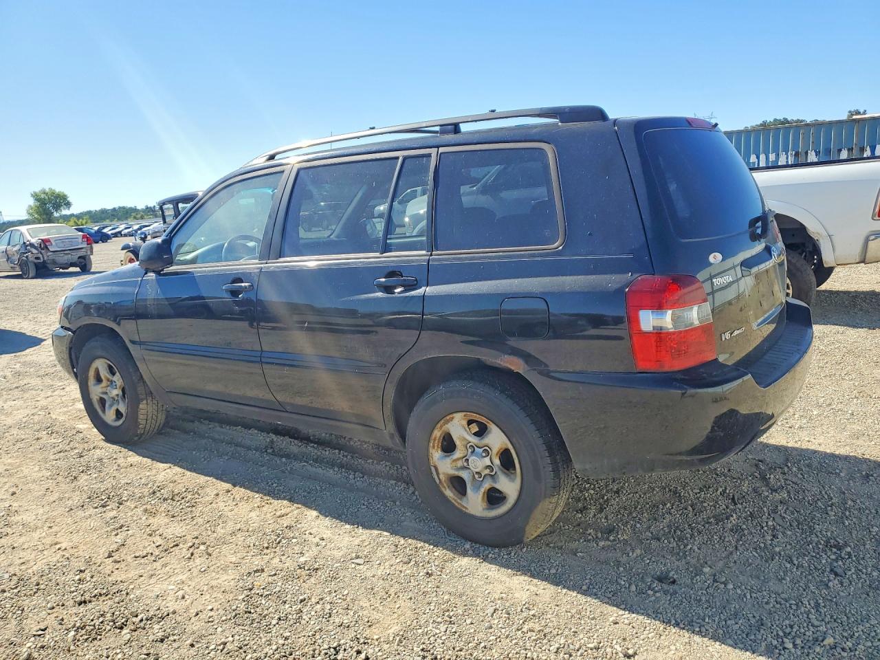 2007 Toyota Highlander Base Black vin: JTEEP21AX70202290