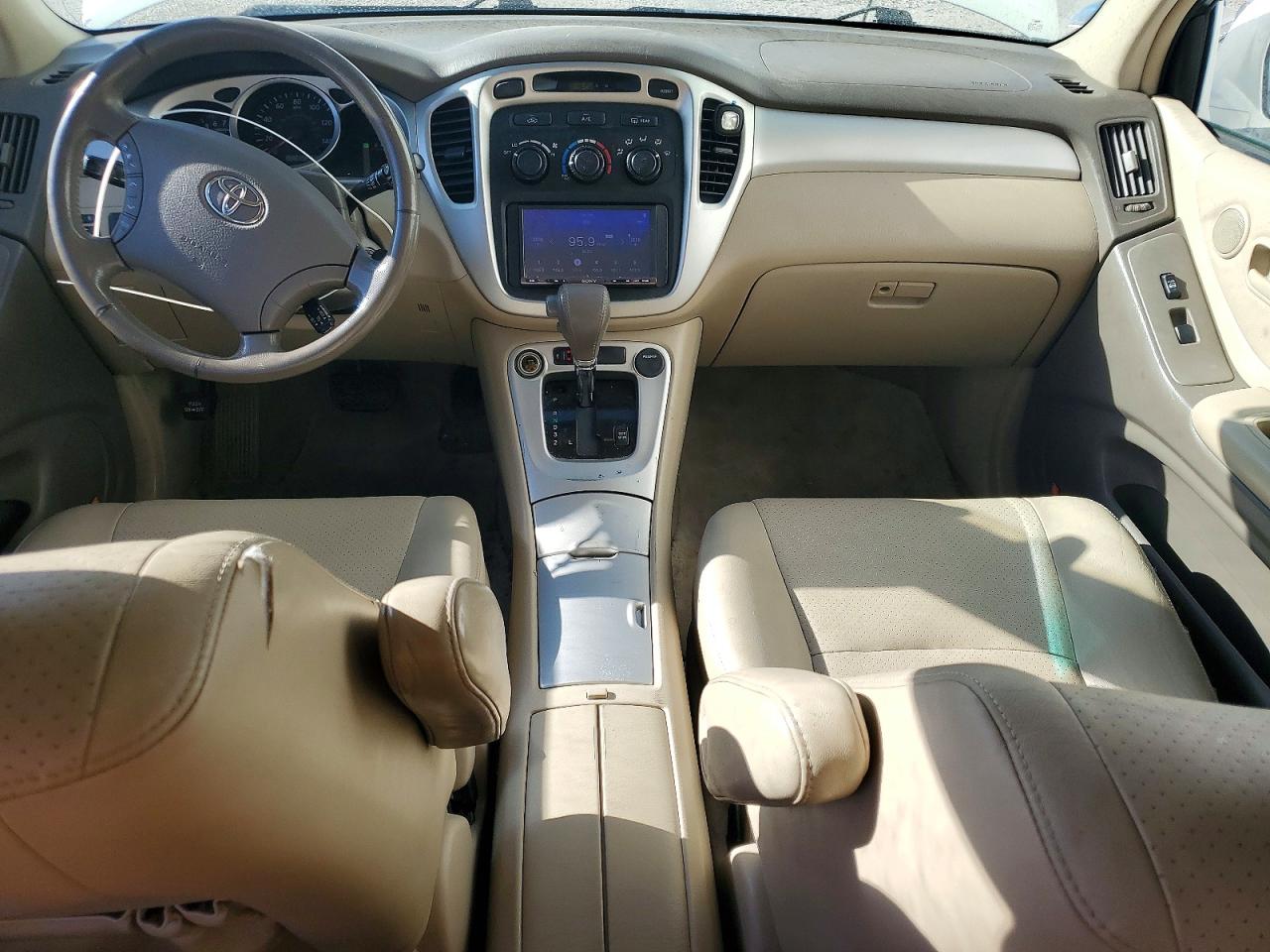 2007 Toyota Highlander Base White vin: JTEEP21AX70209191