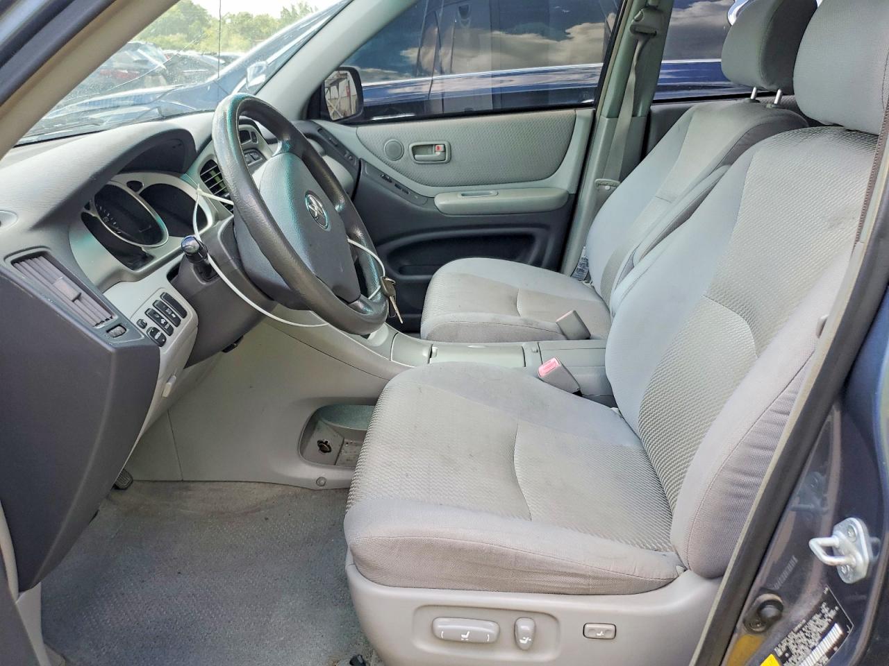 2007 Toyota Highlander Base Blue vin: JTEEP21AX70210311