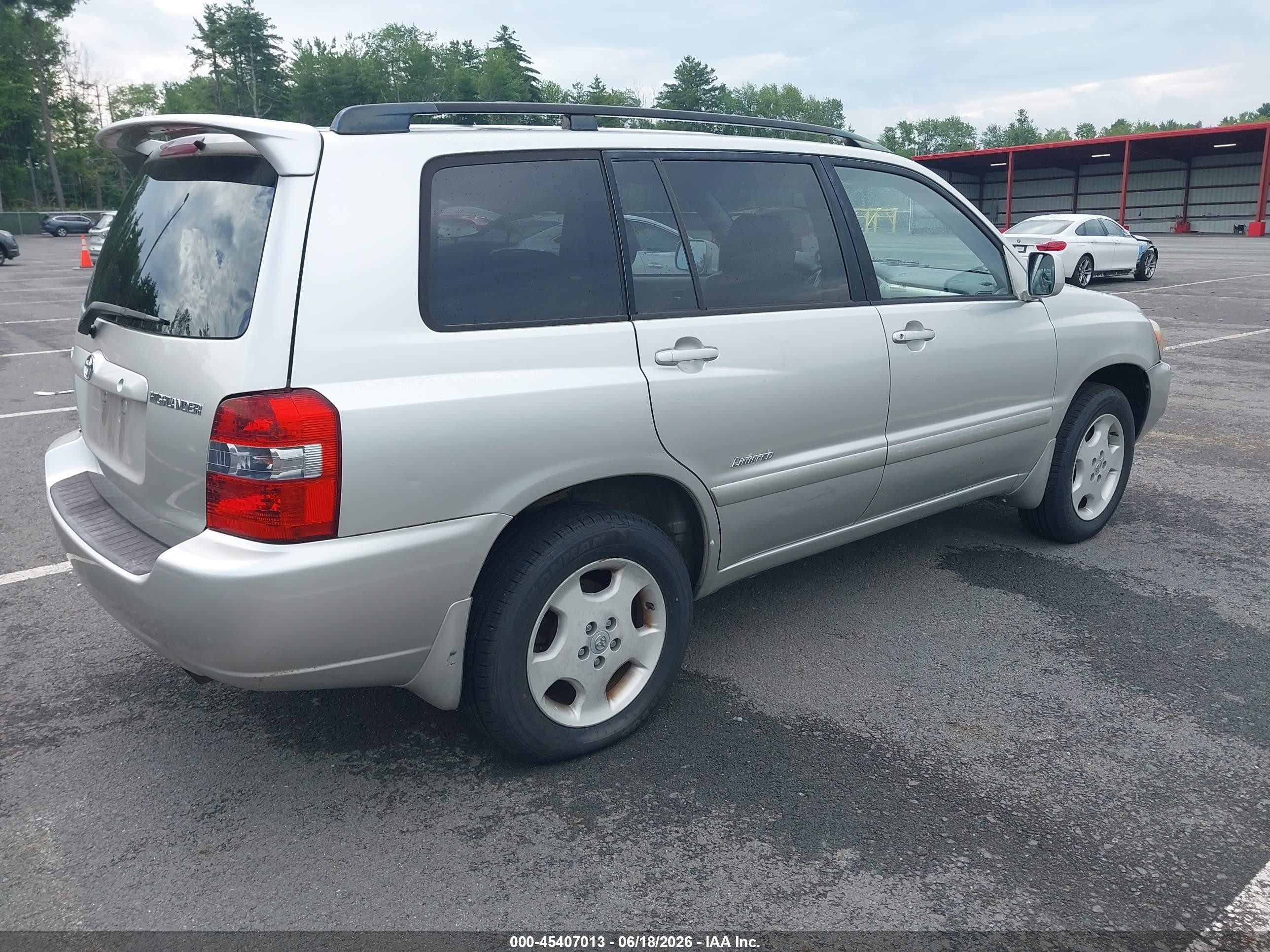 2007 Toyota Highlander Limited W/3rd Row Silver vin: JTEEP21AX70215962