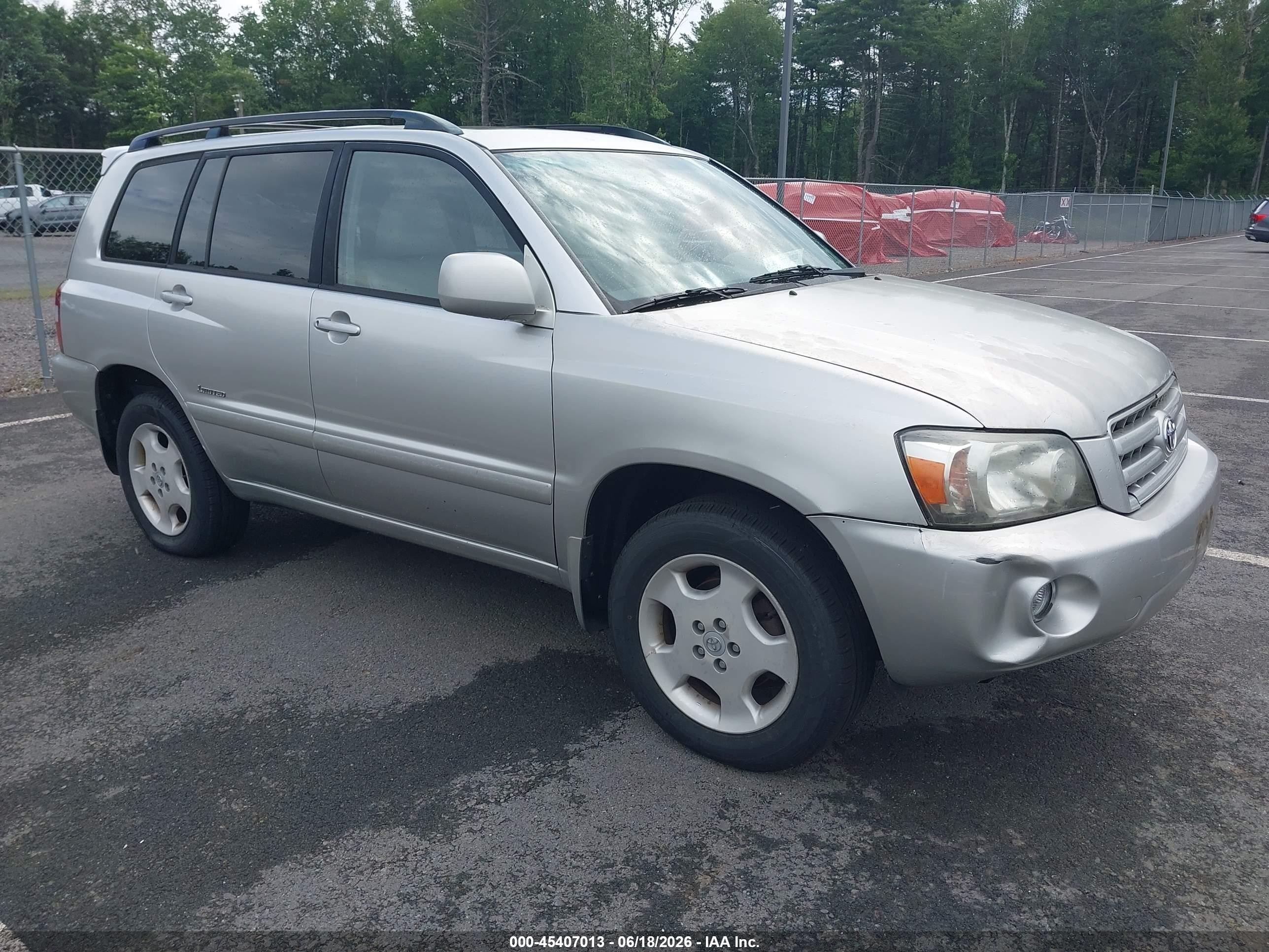 2007 Toyota Highlander Limited W/3rd Row Silver vin: JTEEP21AX70215962
