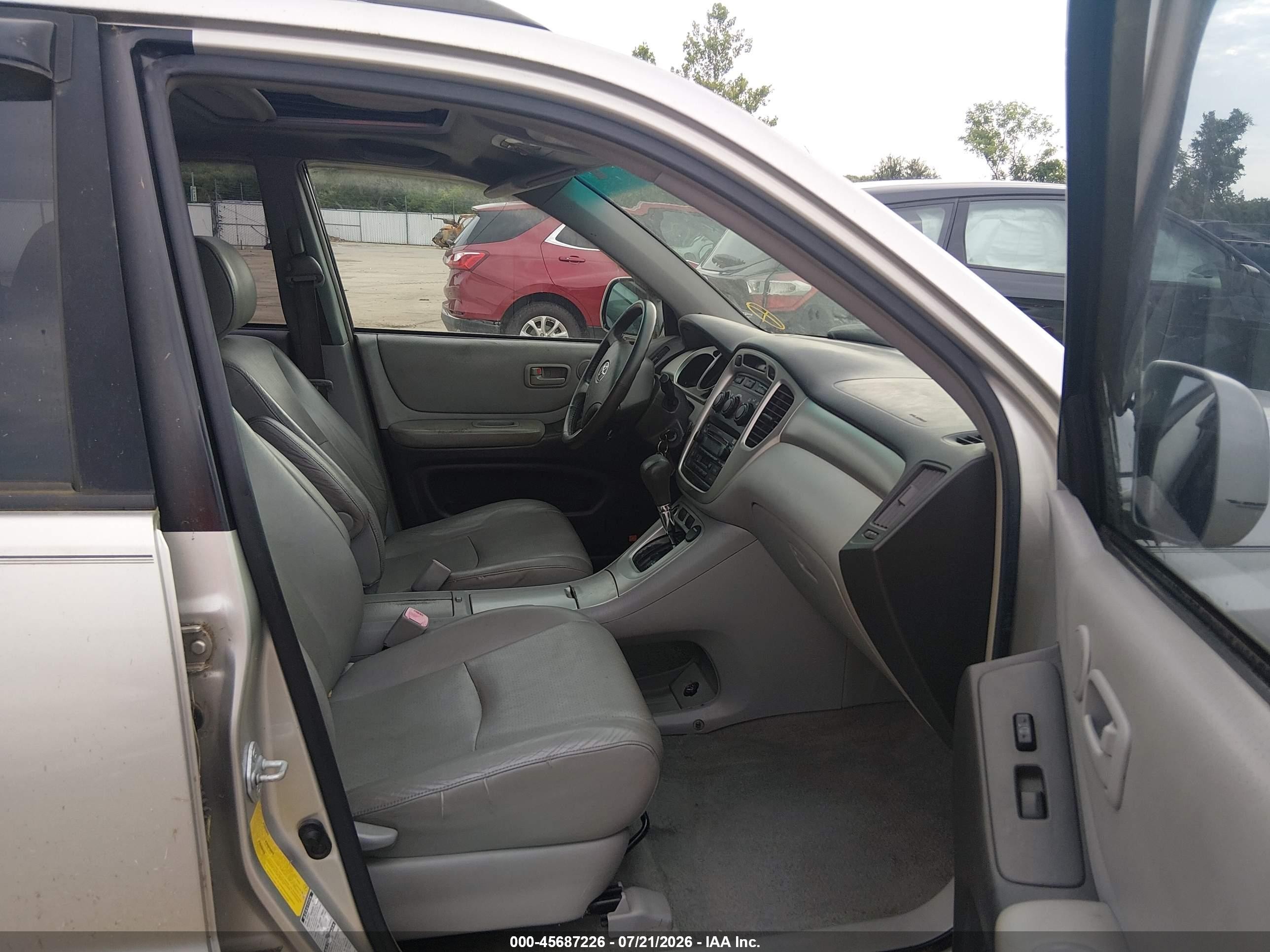 2007 Toyota Highlander 3rd Row Бежевый vin: JTEEP21AX70219123
