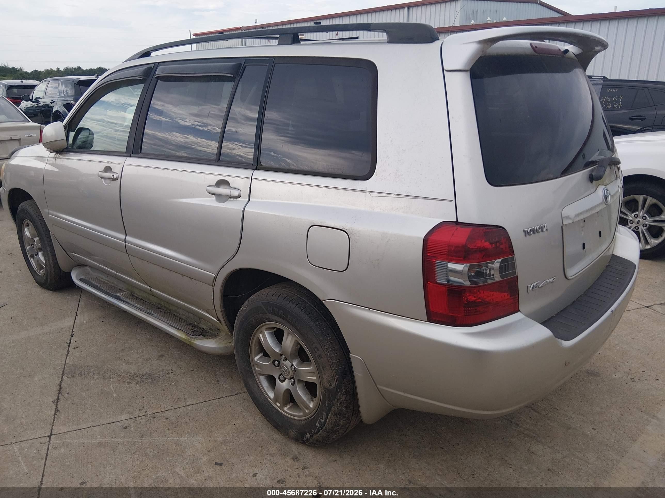2007 Toyota Highlander 3rd Row Бежевый vin: JTEEP21AX70219123
