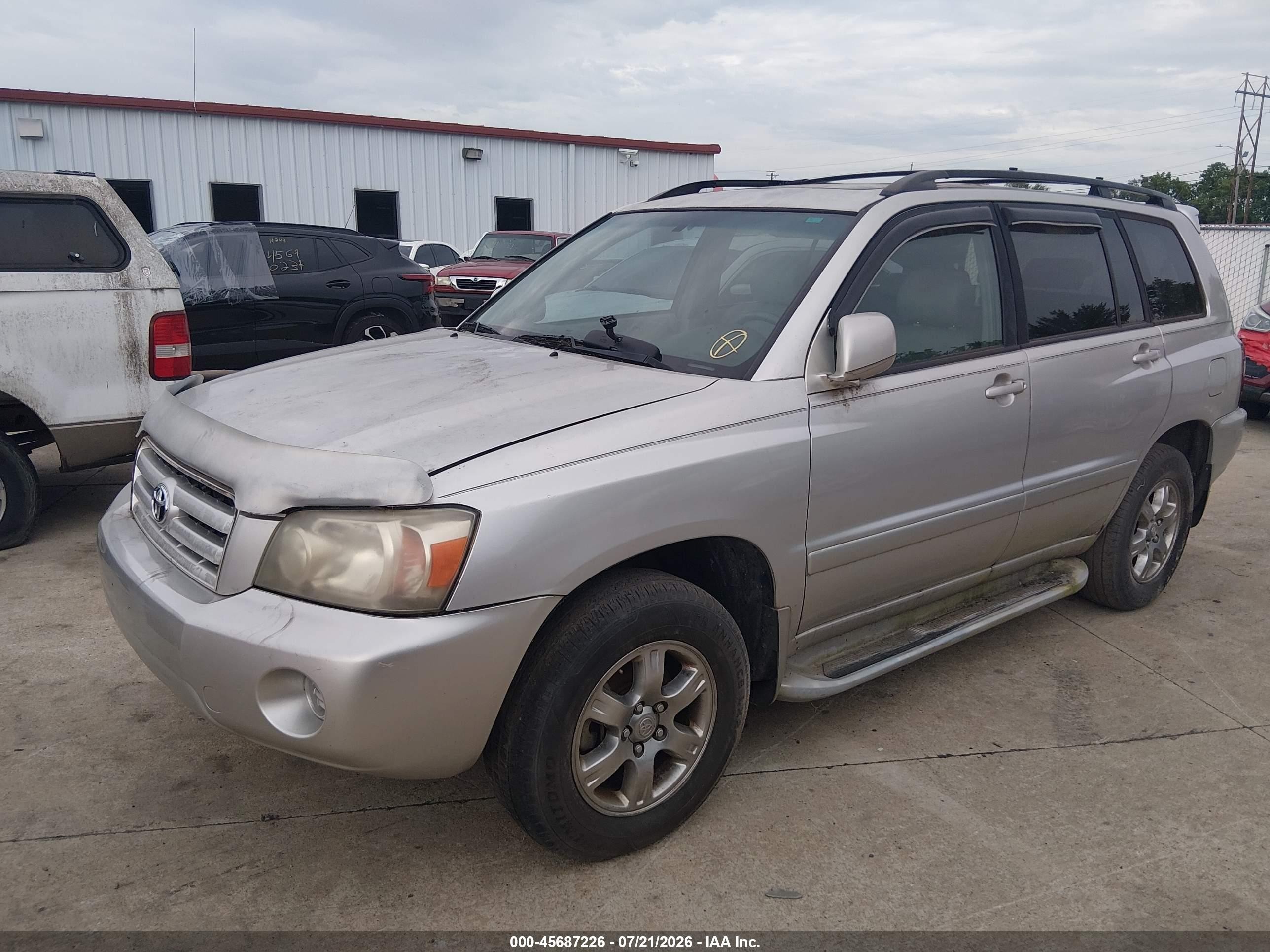 2007 Toyota Highlander 3rd Row Бежевый vin: JTEEP21AX70219123
