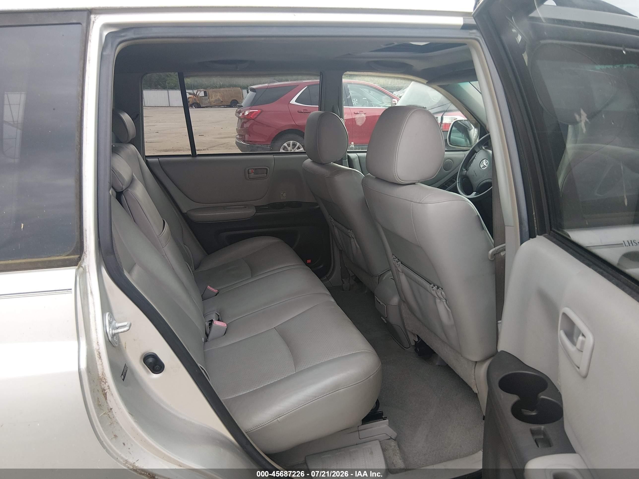 2007 Toyota Highlander 3rd Row Бежевый vin: JTEEP21AX70219123