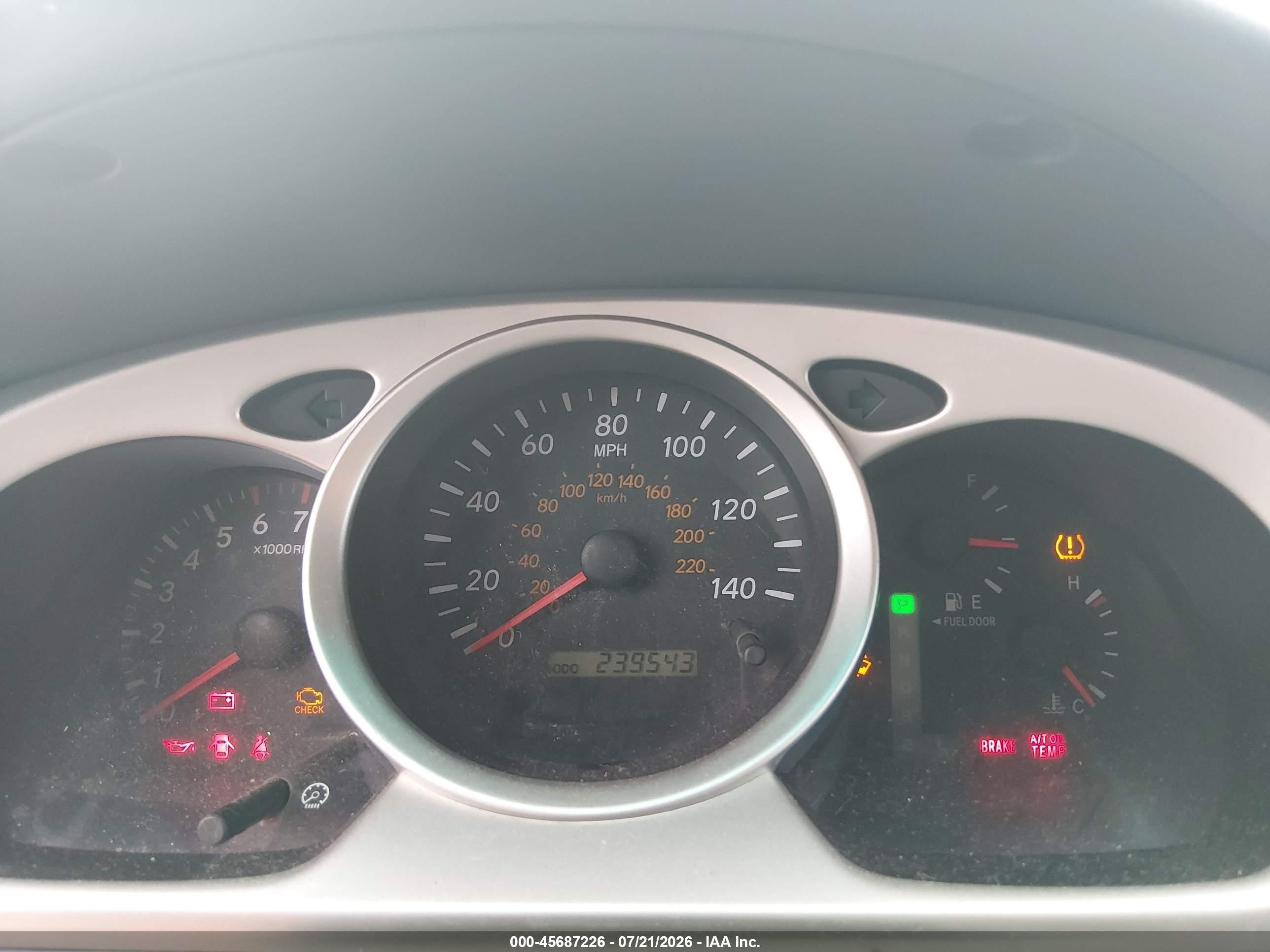 2007 Toyota Highlander 3rd Row Бежевый vin: JTEEP21AX70219123