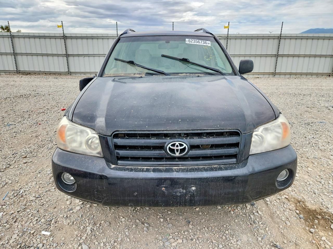 2007 Toyota Highlander Base Black vin: JTEEP21AX70229036
