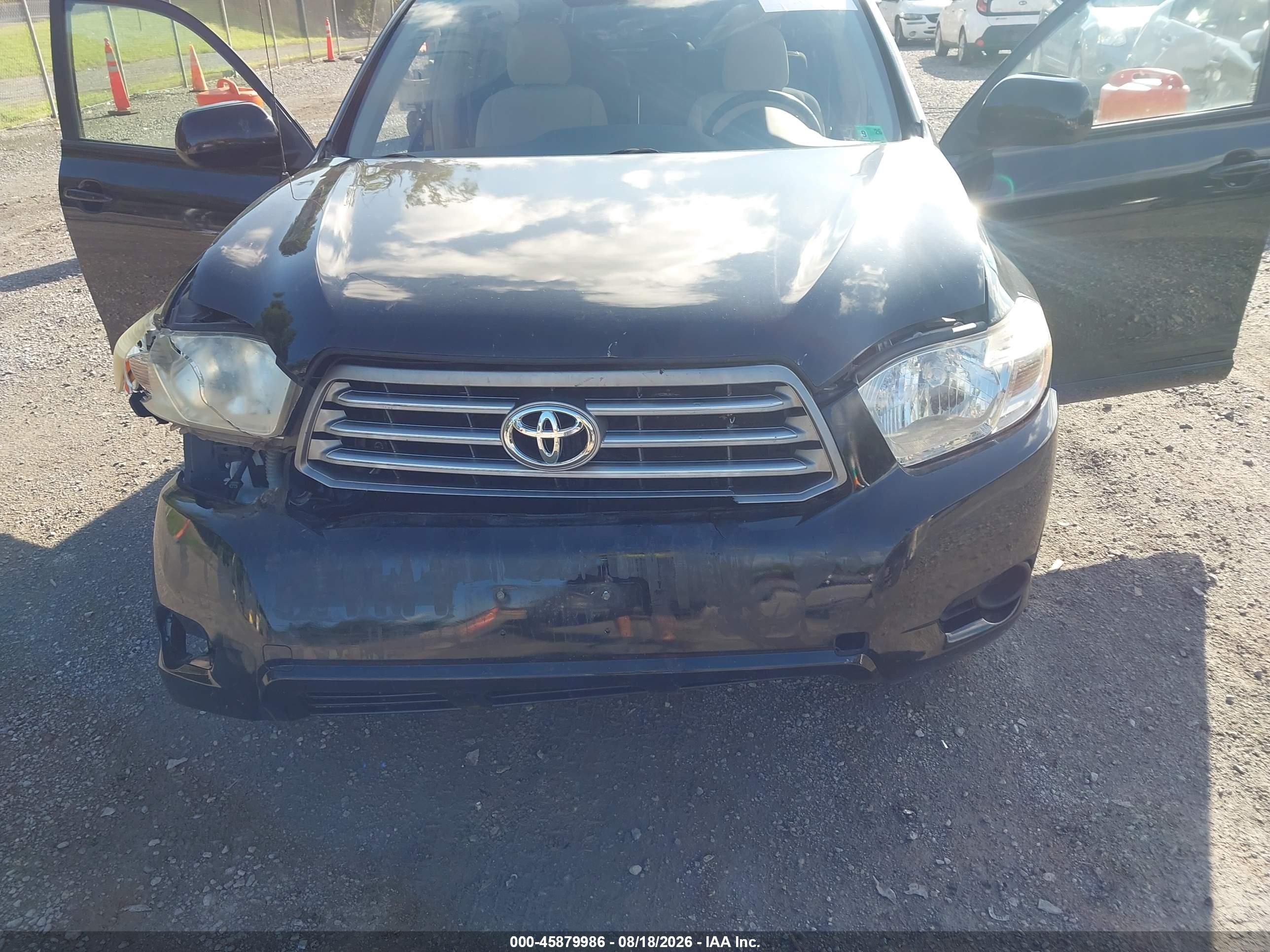 2008 Toyota Highlander   Black vin: JTEES41A082014071