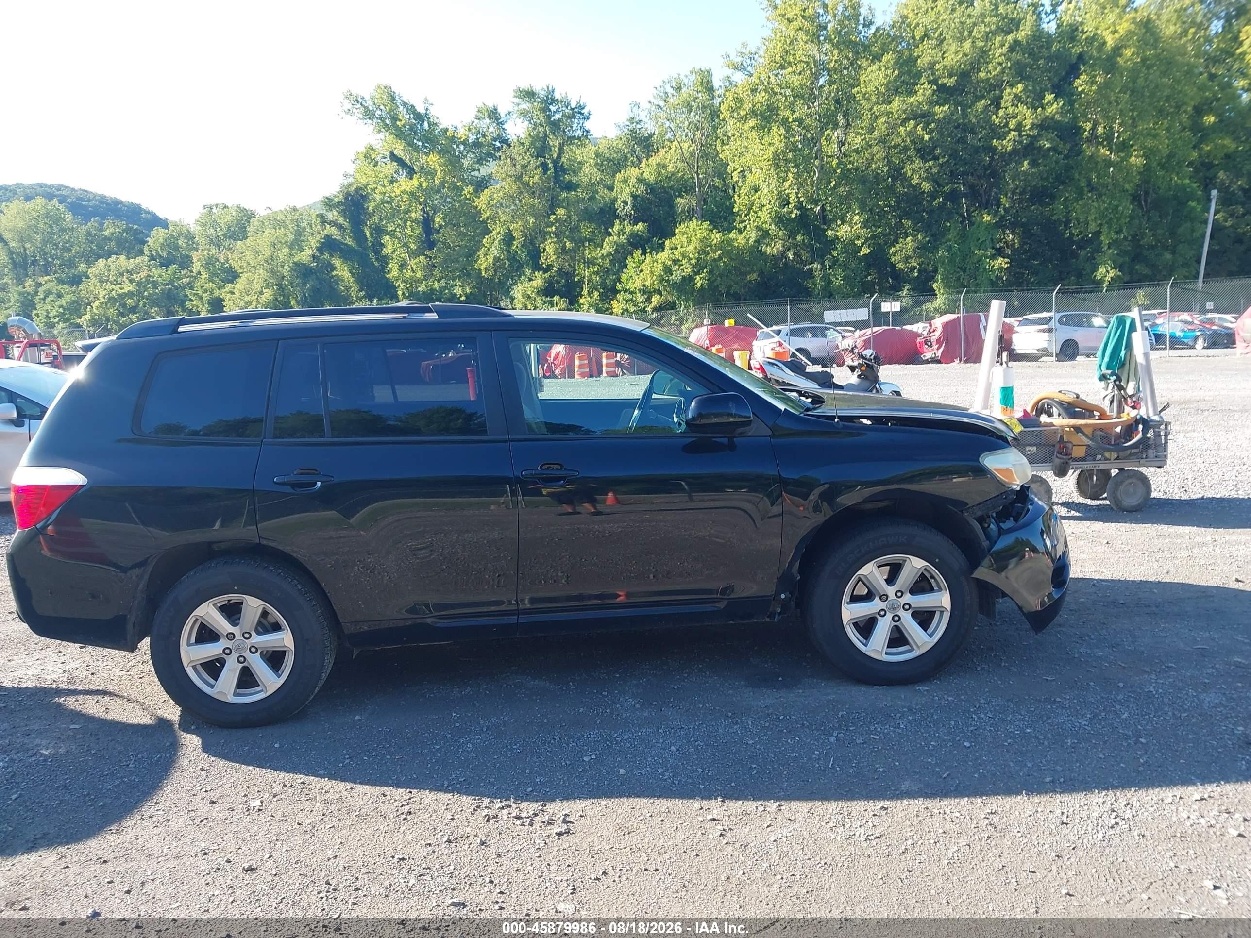 2008 Toyota Highlander   Black vin: JTEES41A082014071