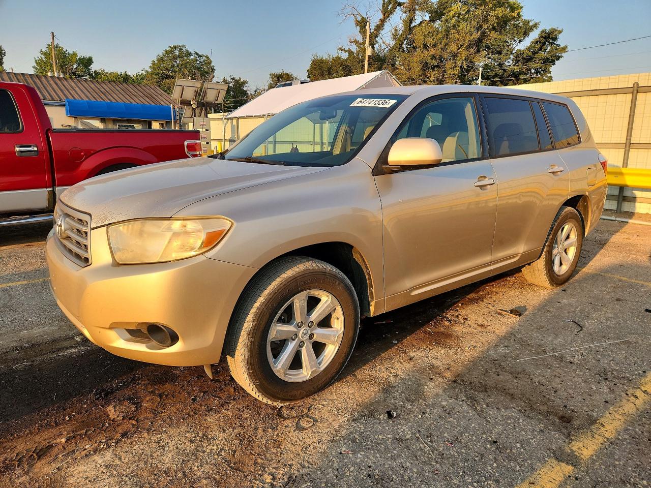 2008 Toyota Highlander Base Золотой vin: JTEES41A082040136