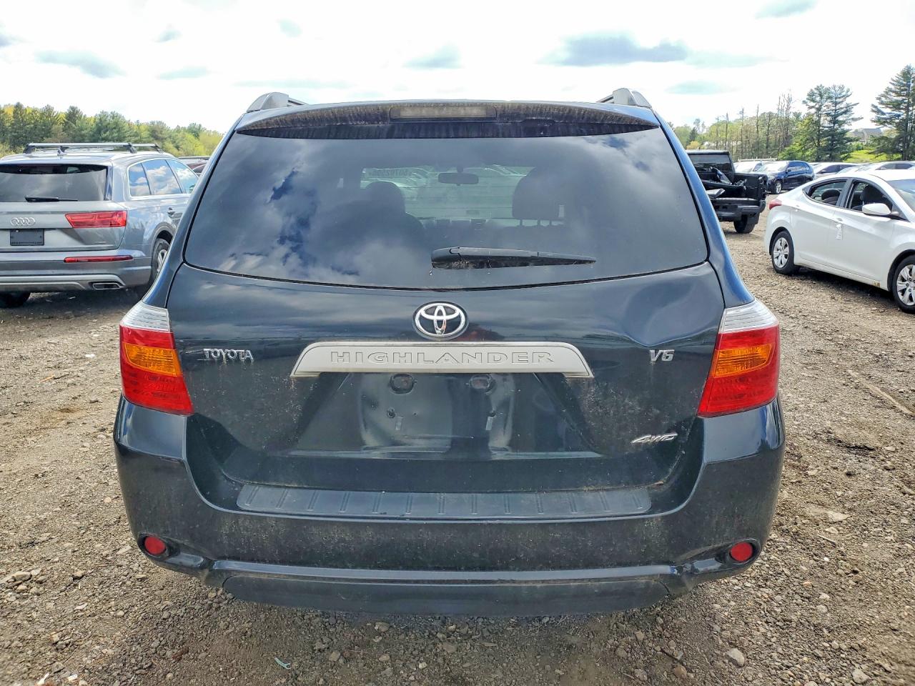 2008 Toyota Highlander Base Black vin: JTEES41A082063738