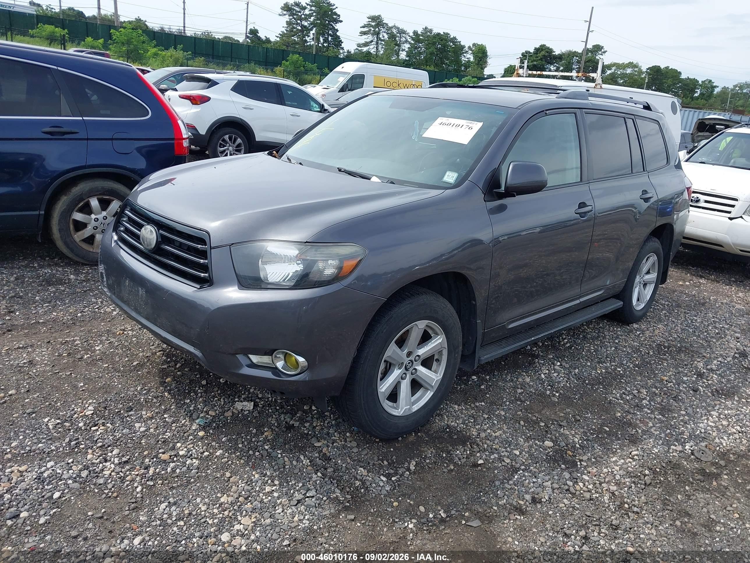 2008 Toyota Highlander   Gray vin: JTEES41A082070074