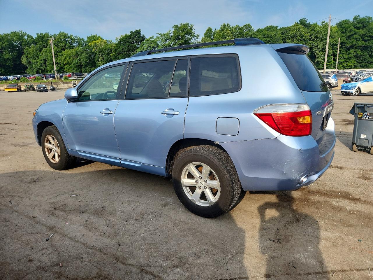2008 Toyota Highlander Base Синий vin: JTEES41A182050237