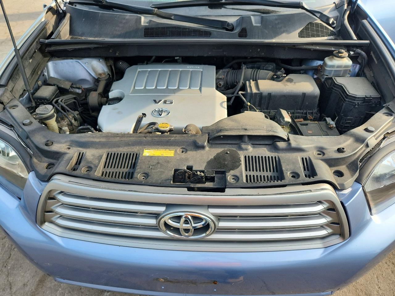 2008 Toyota Highlander Base Синий vin: JTEES41A182050237
