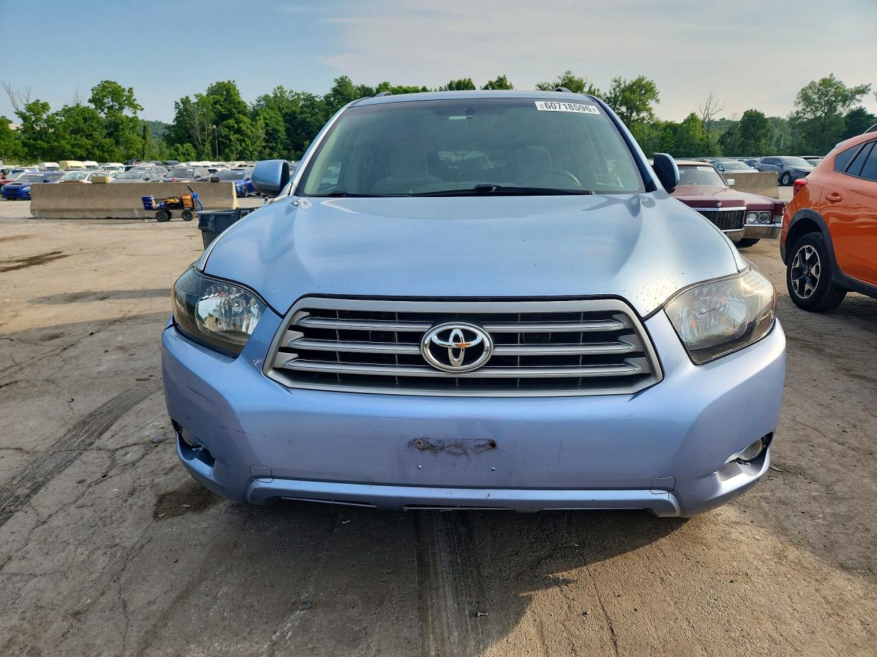 2008 Toyota Highlander Base Синий vin: JTEES41A182050237