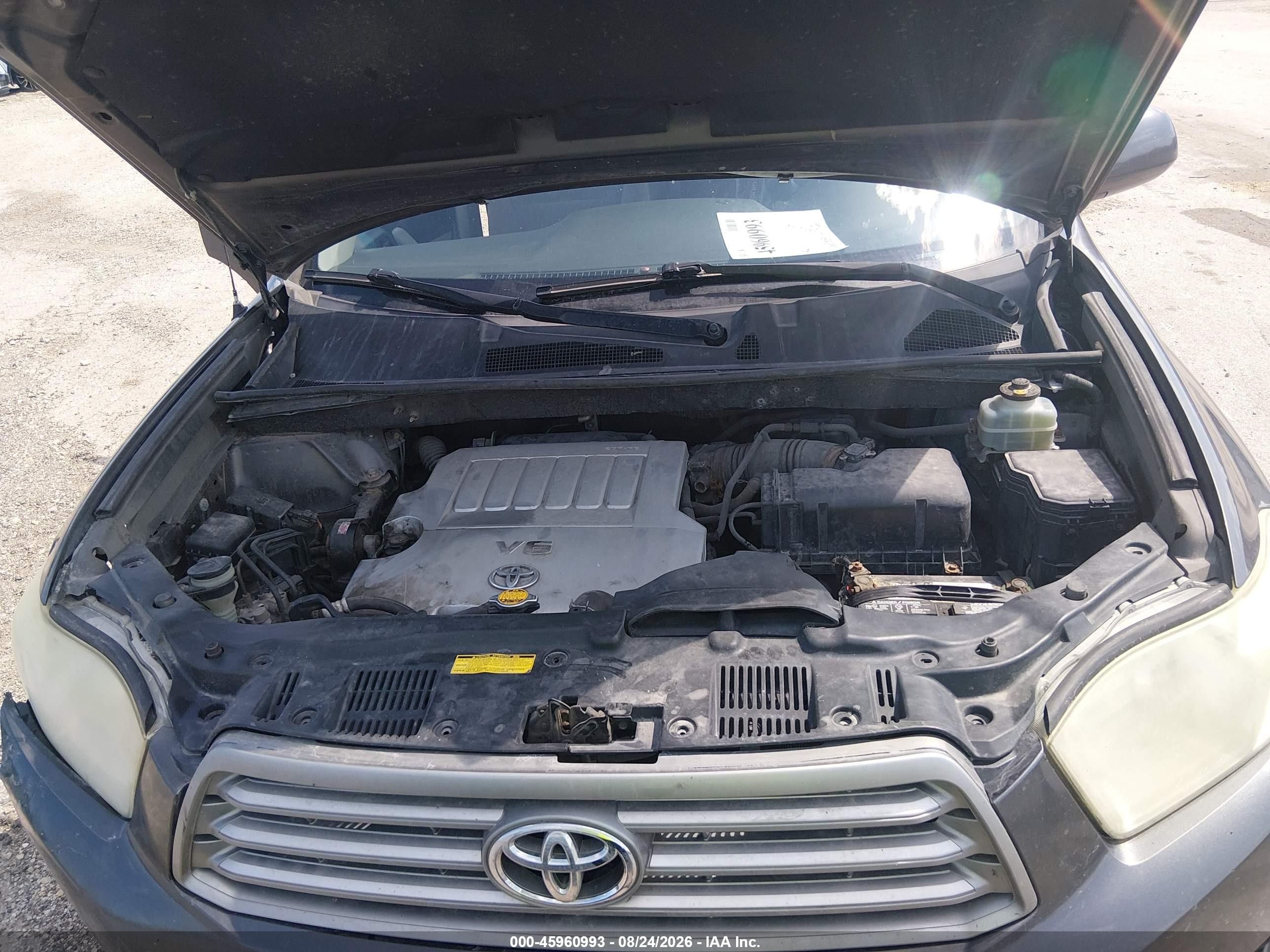 2008 Toyota Highlander   Gray vin: JTEES41A282014749