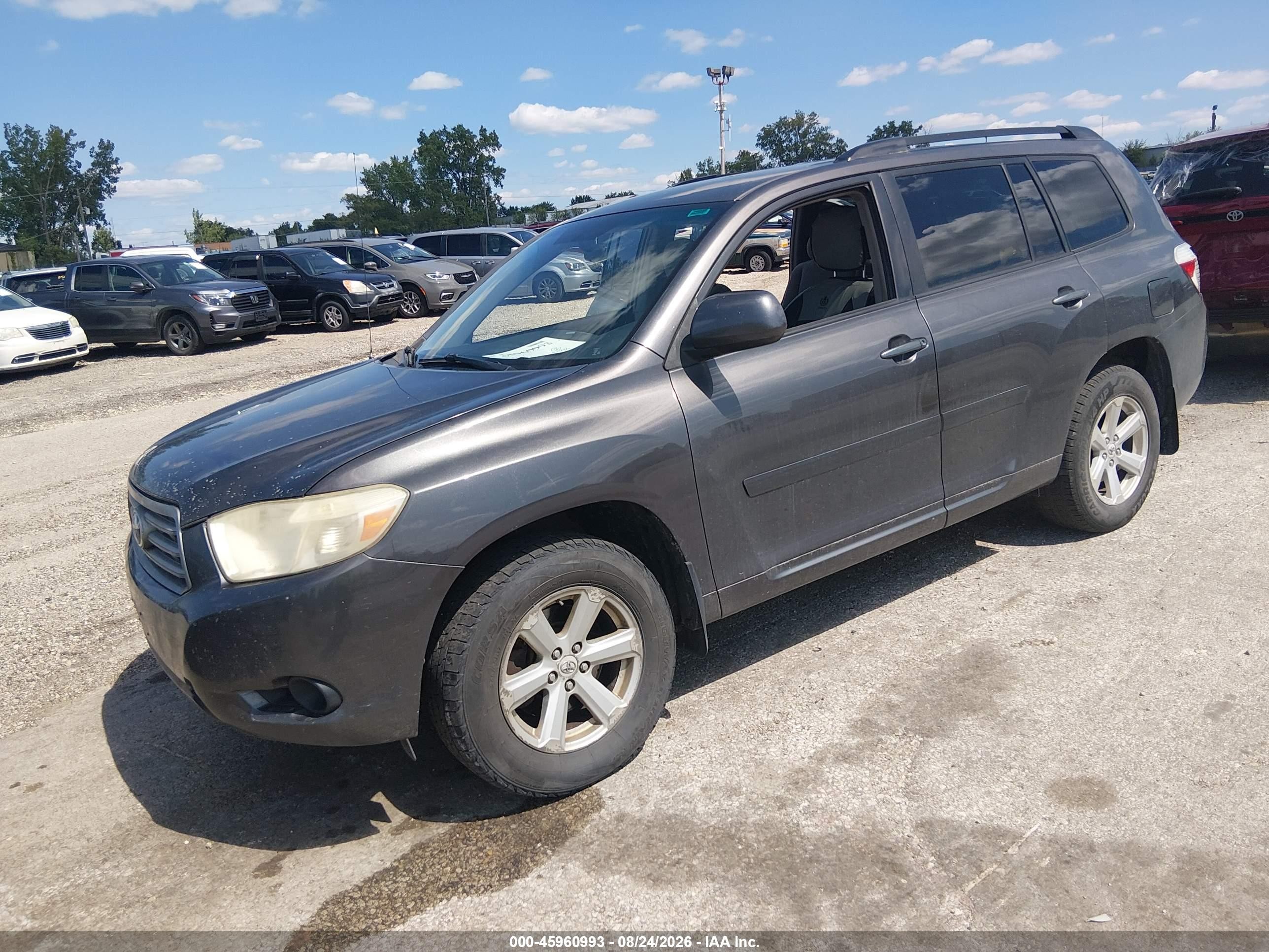 2008 Toyota Highlander   Gray vin: JTEES41A282014749