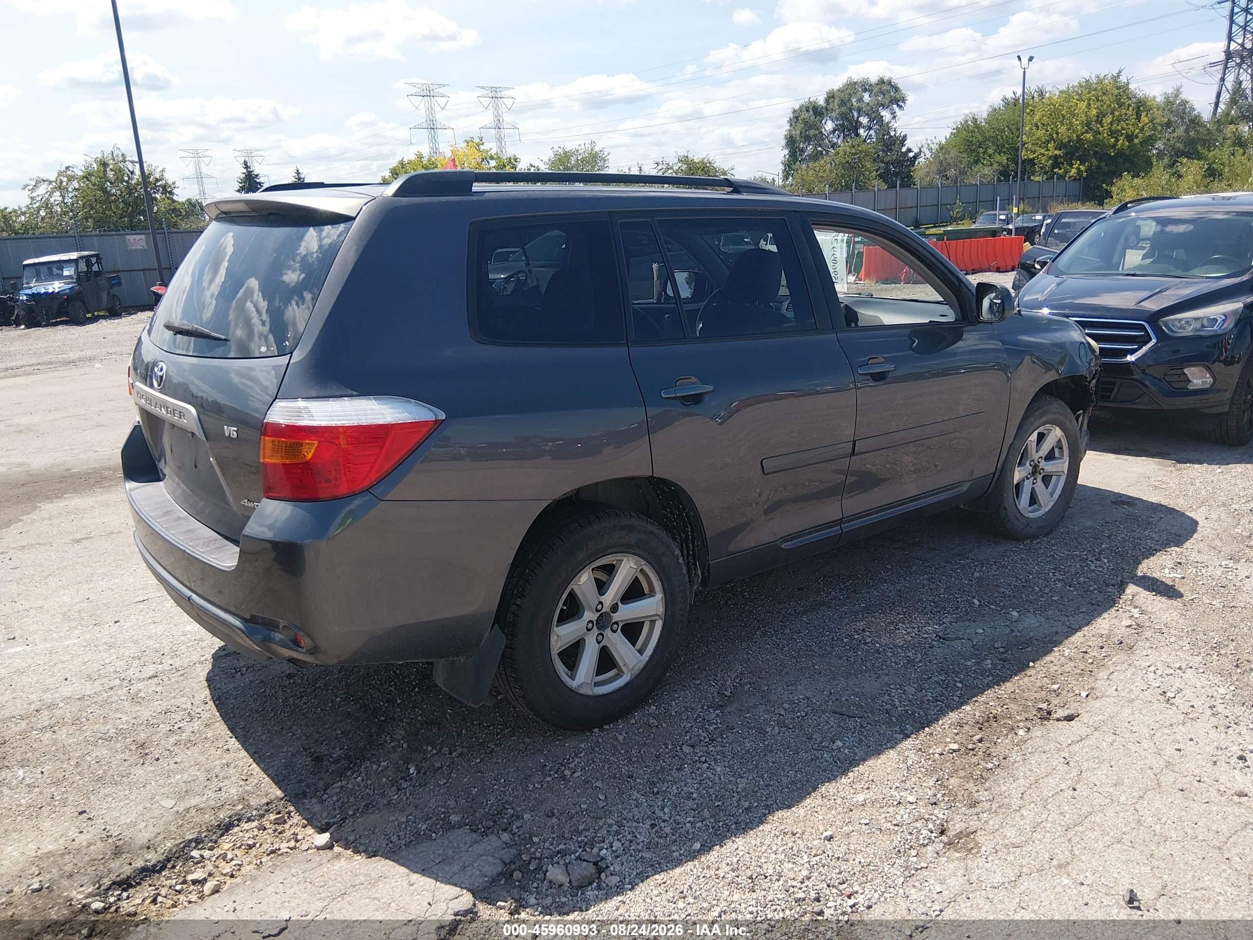2008 Toyota Highlander   Gray vin: JTEES41A282014749