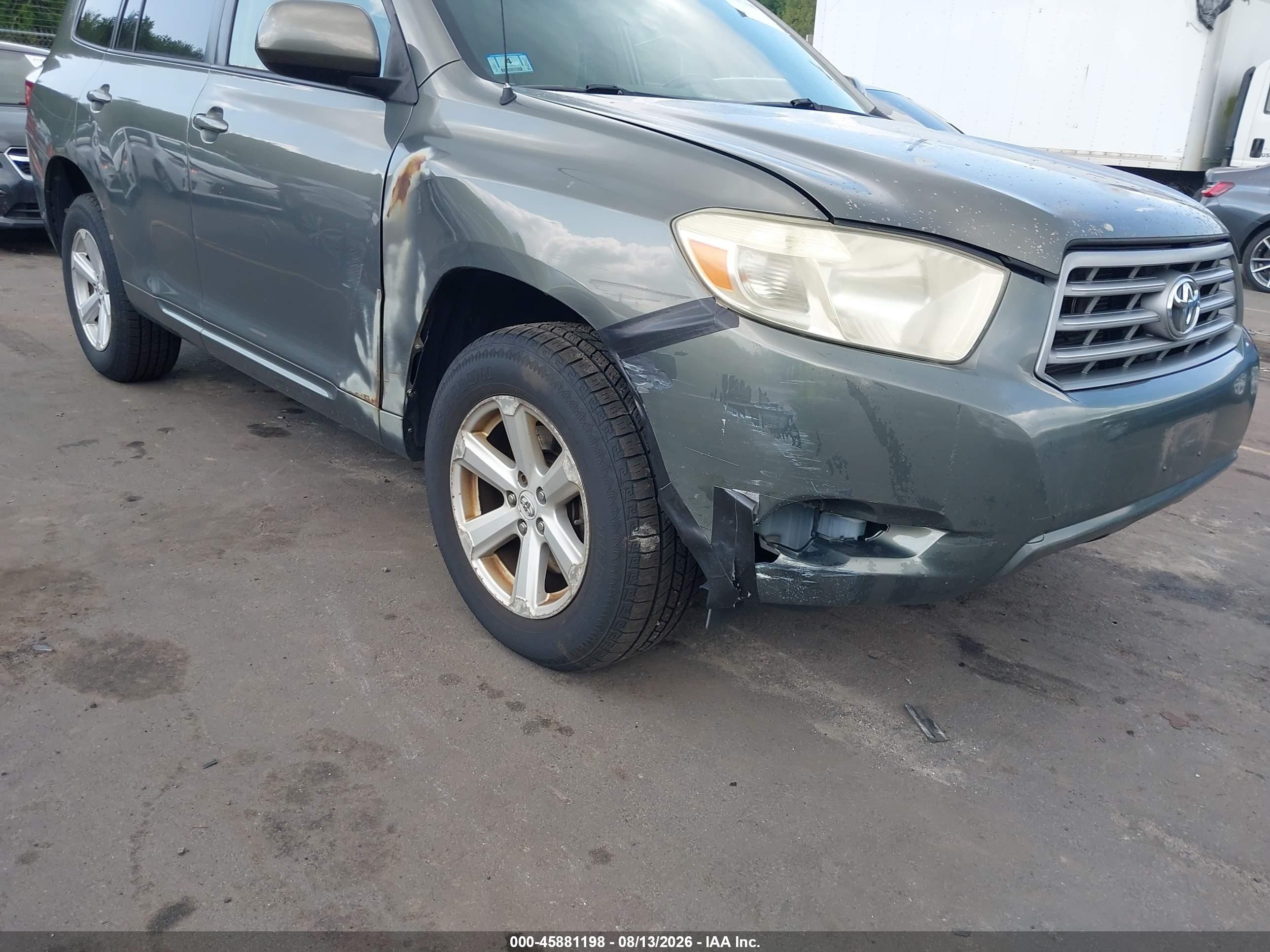 2008 Toyota Highlander   Green vin: JTEES41A282039246