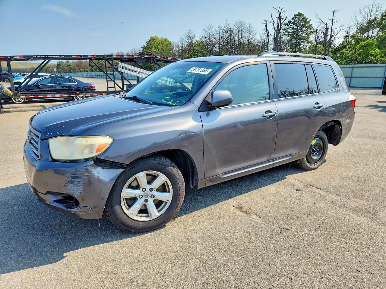 2009 Toyota Highlander Base Gray vin: JTEES41A292113587