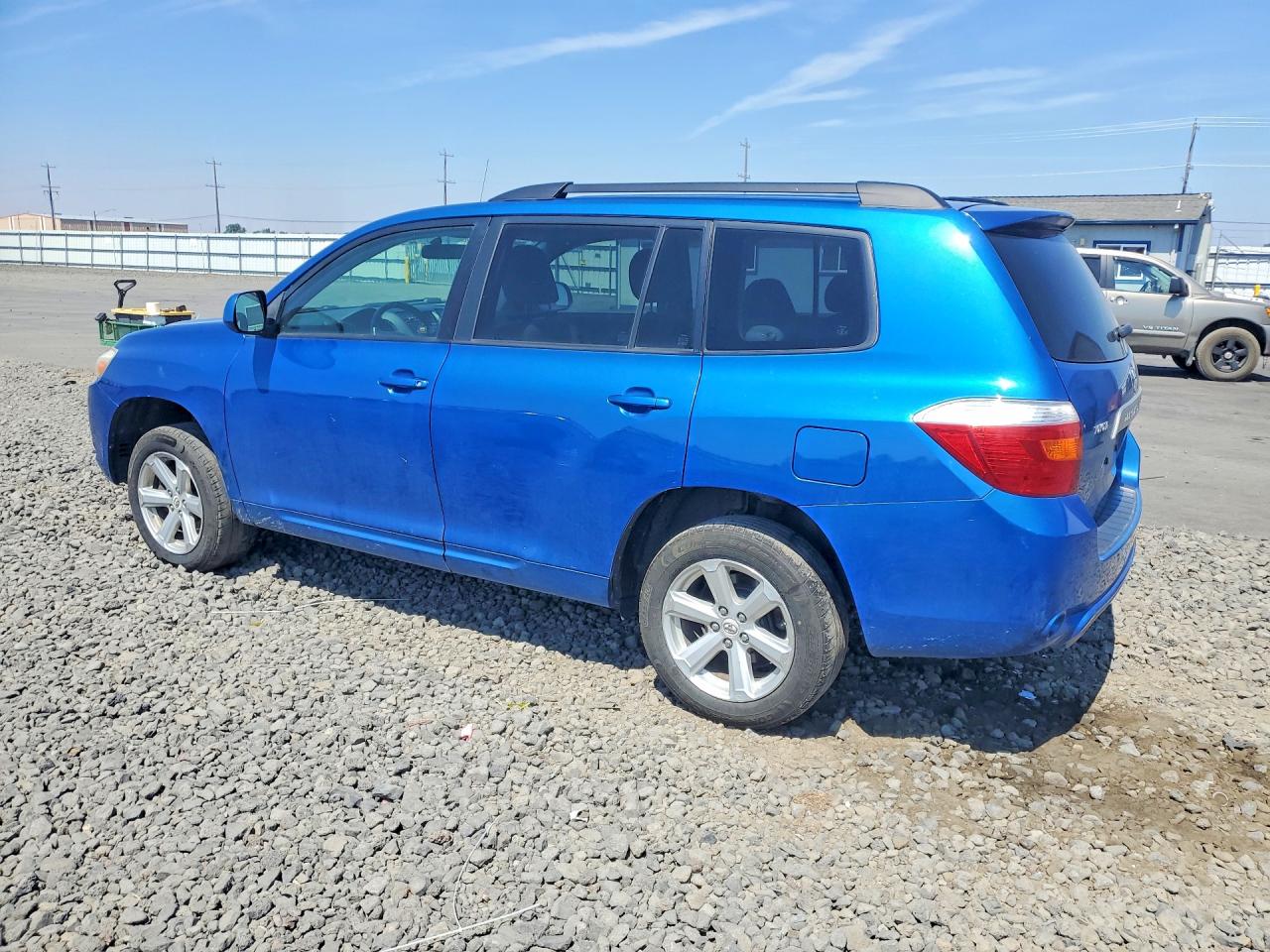 2008 Toyota Highlander Base Blue vin: JTEES41A482028717