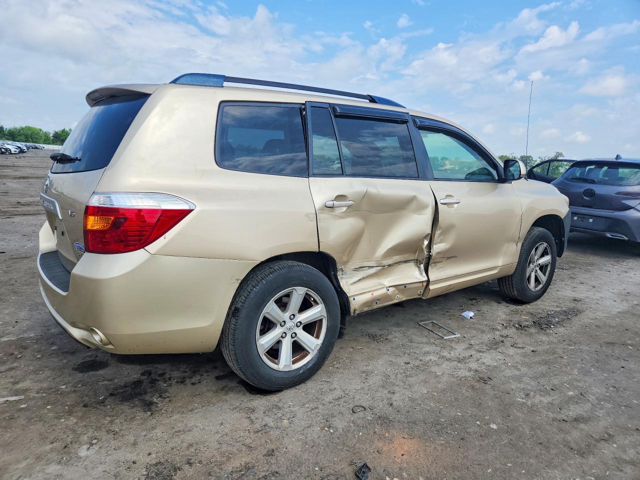 2008 Toyota Highlander Base Beige vin: JTEES41A582045221